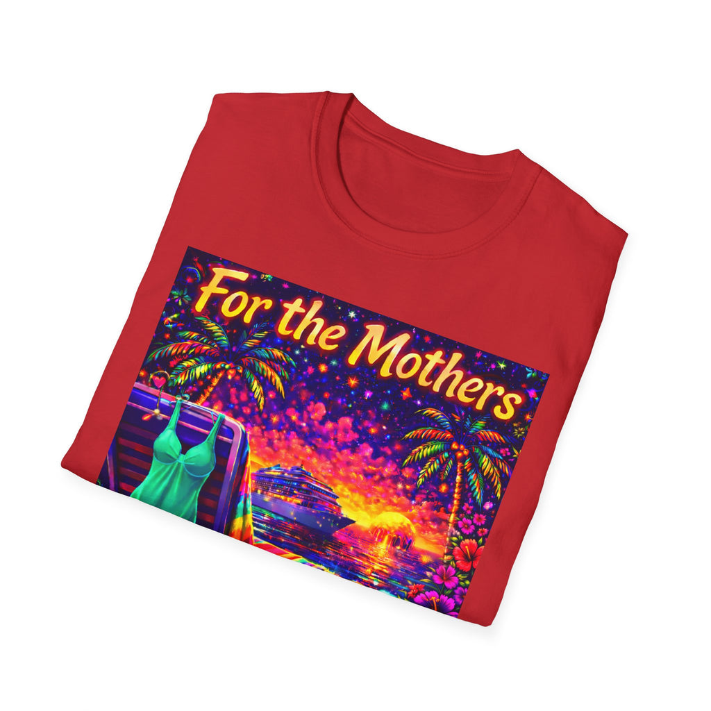 For the Mothers Tropical Sunset T‑Shirt   Song Cover Art From The Caribbean Calavera Album  — Beach Vacation Mother's Day Gift
