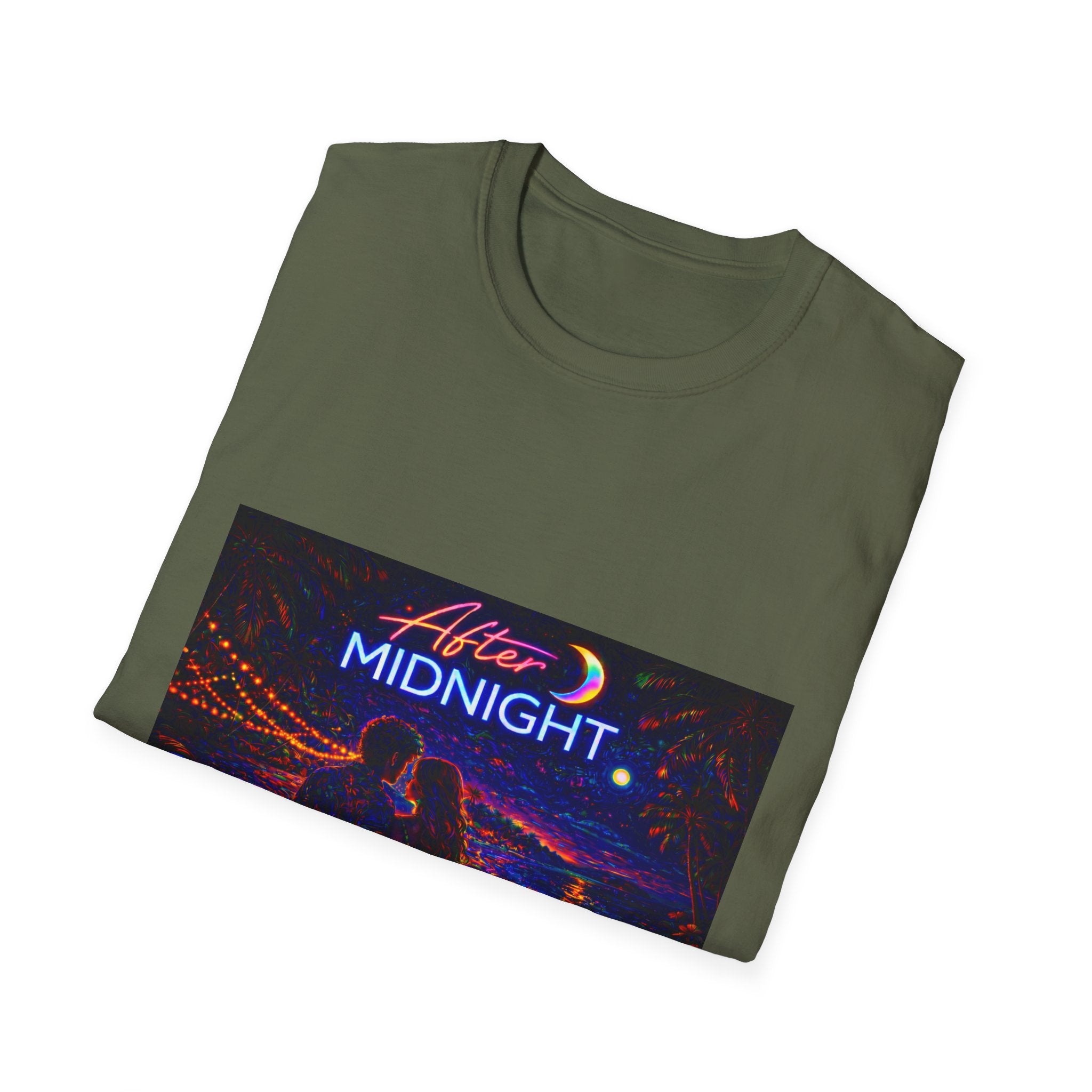 After Midnight Song Cover Art From The Caribbean Calavera Album Hoodie Graphic T-Shirt — Neon City Nightscape Tee