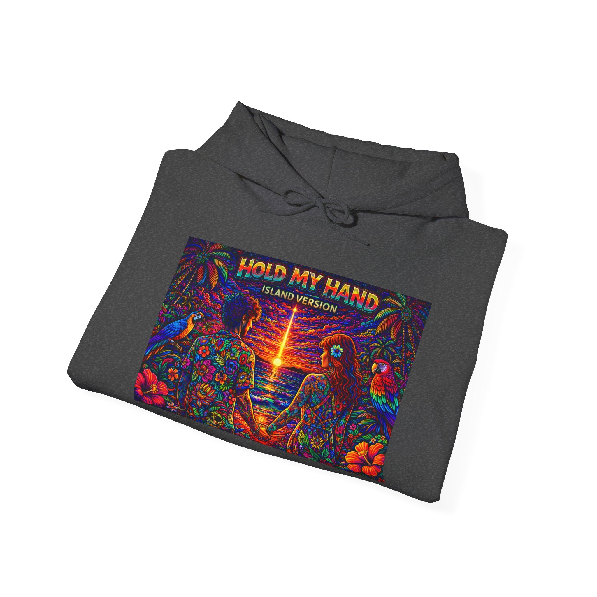 Hold My Hand Like You Used to Island Version Song Cover From Caribbean Calavera Album  Retro Rave Graphic Sweatshirt