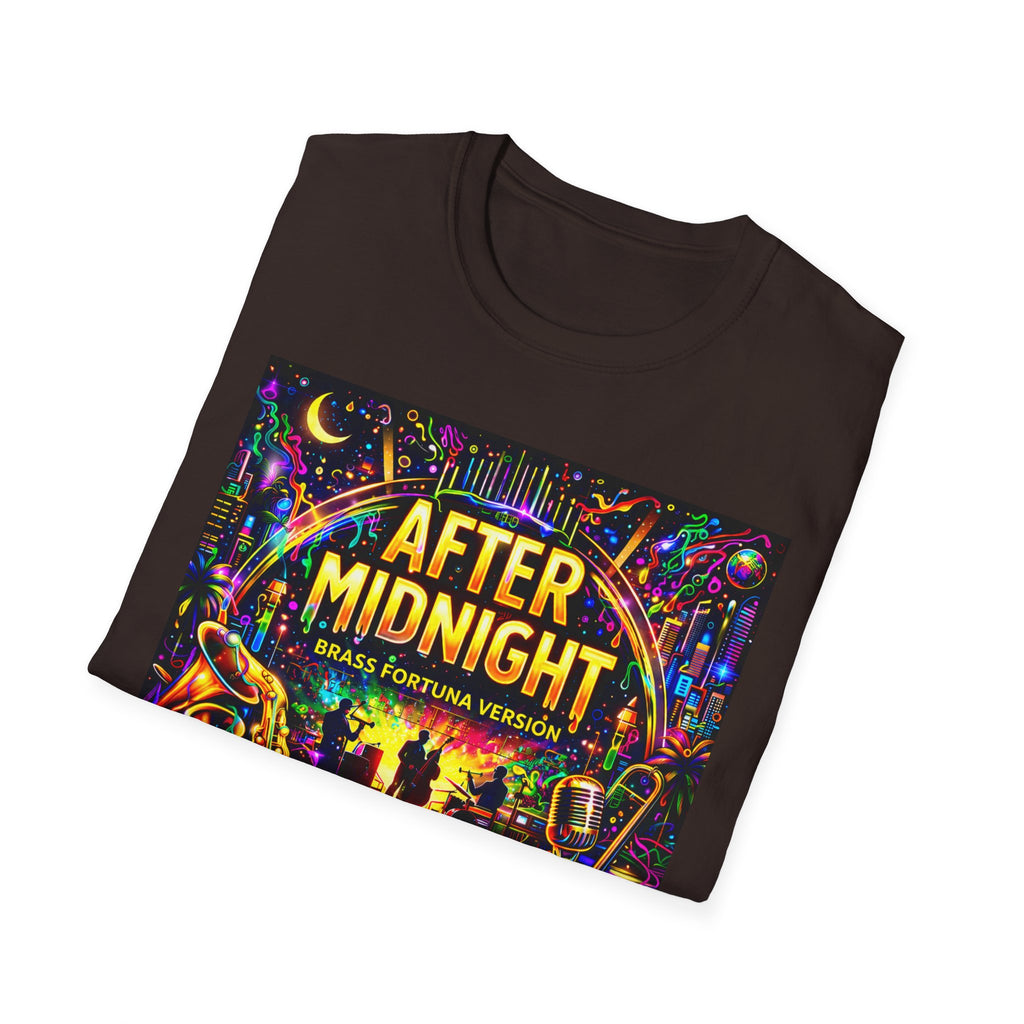 After Midnight T-Shirt  Song Cover Art From The Caribbean Calavera Album – Neon Jazz Club Graphic Tee