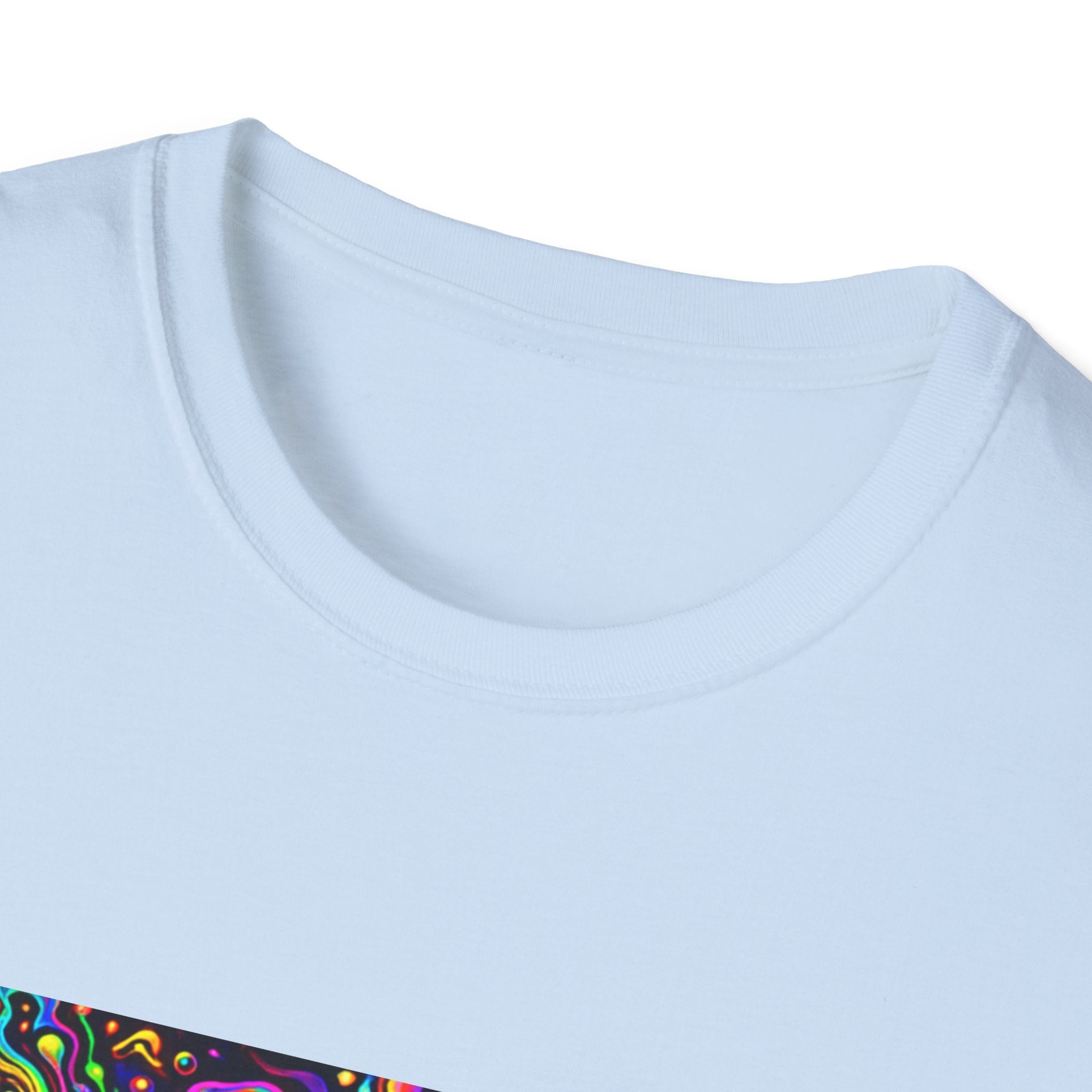 Funkify Graphic T‑Shirt   Song Cover Art From The Caribbean Calavera Album — Psychedelic Neon Music Art Tee