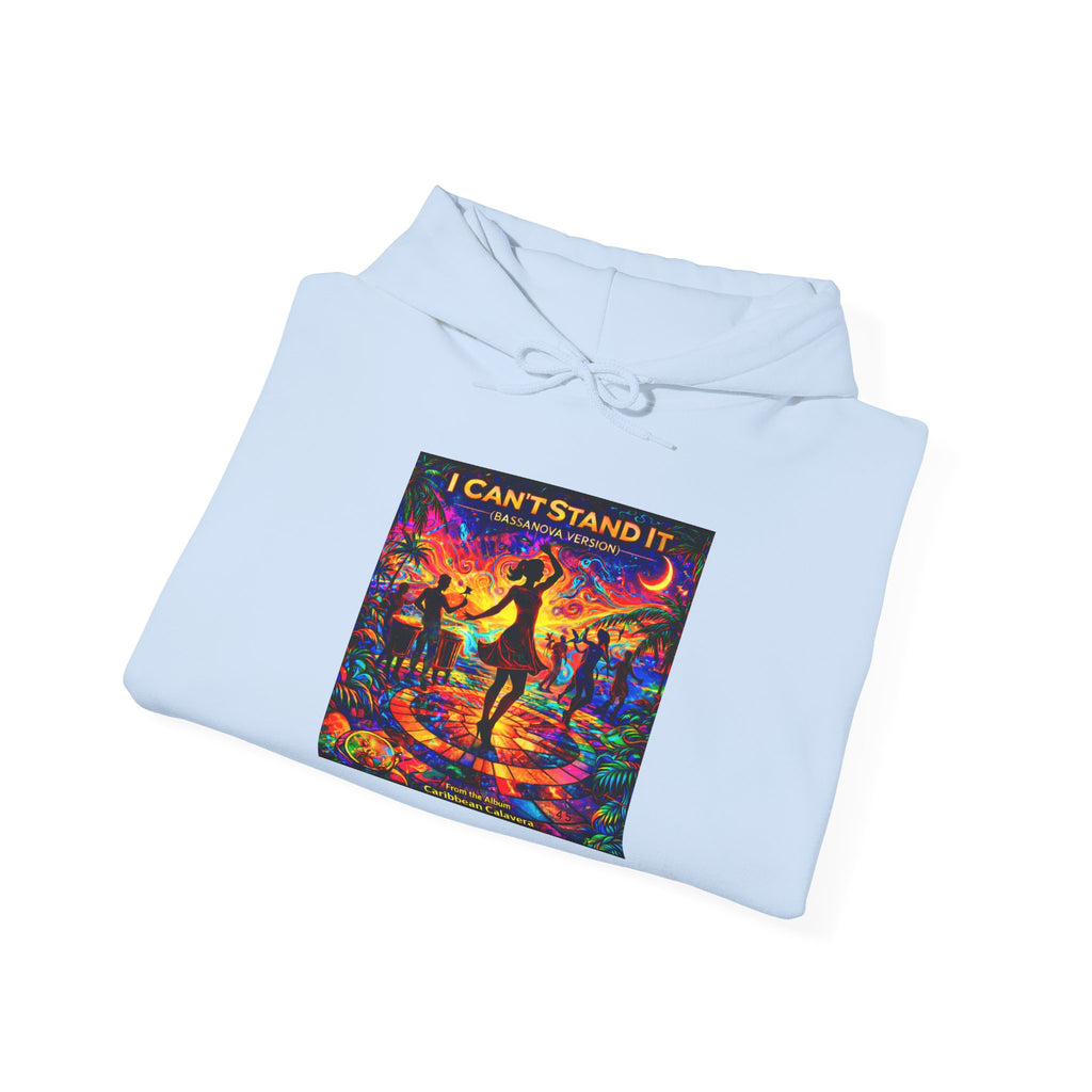 "I Can't Stand It" Psychedelic Dance Hoodie –  Song Cover Art From The Caribbean Calavera Album  Retro Disco Graphic