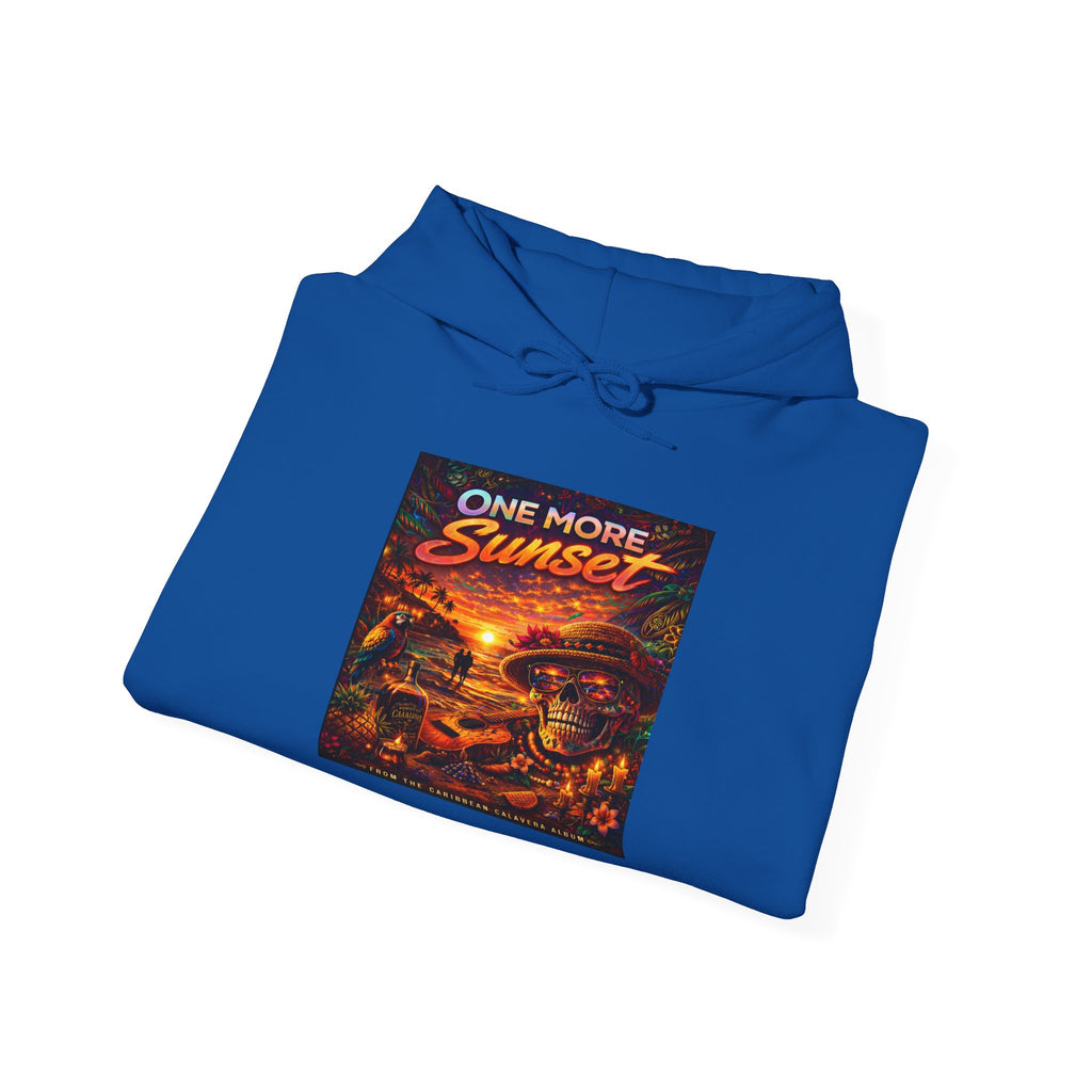 "One More Sunset"  Song Cover Art From The Caribbean Calavera Album Skateboard Vintage Graphic Pullover Sunset Skate Hoodie —