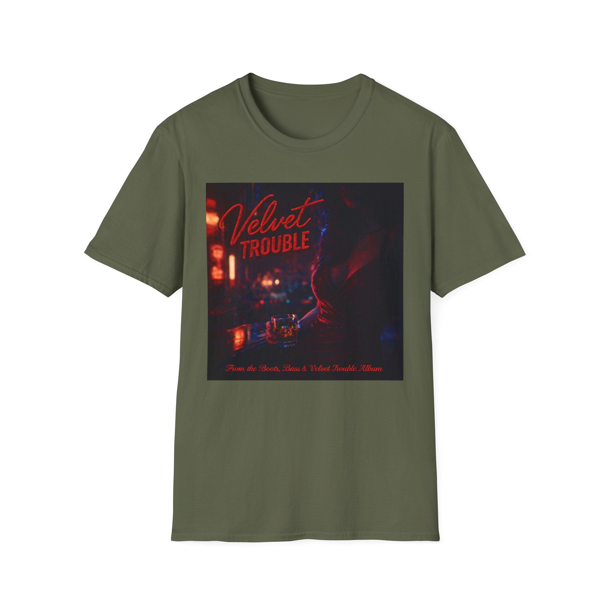 Velvet Trouble Retro Neon Band T-Shirt