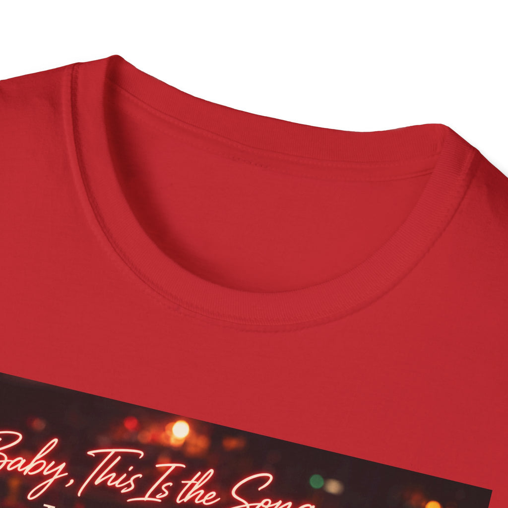 T‑Shirt — 'Baby, It's The Song That Counts'  Crownless and Full Throttle Album Cover Artwork Retro Candlelit Music Graphic Tee