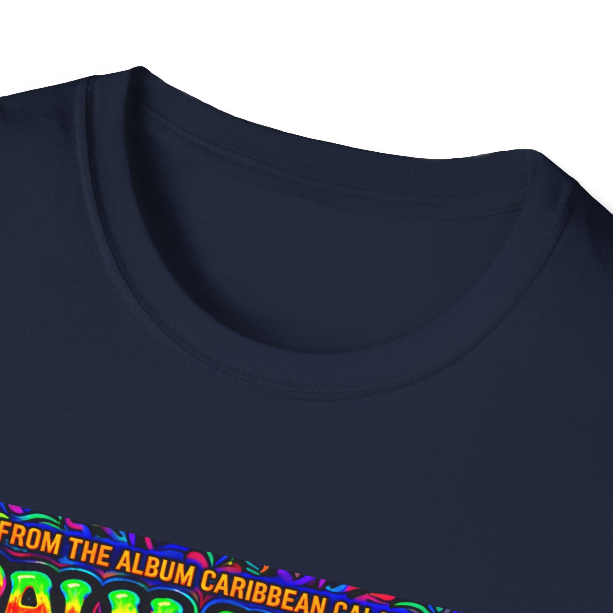 Palm Trees & Kisses Song Cover Art From The Caribbean Calavera Album  Tropical Graphic T-Shirt — Retro Sunset Beach Vibes