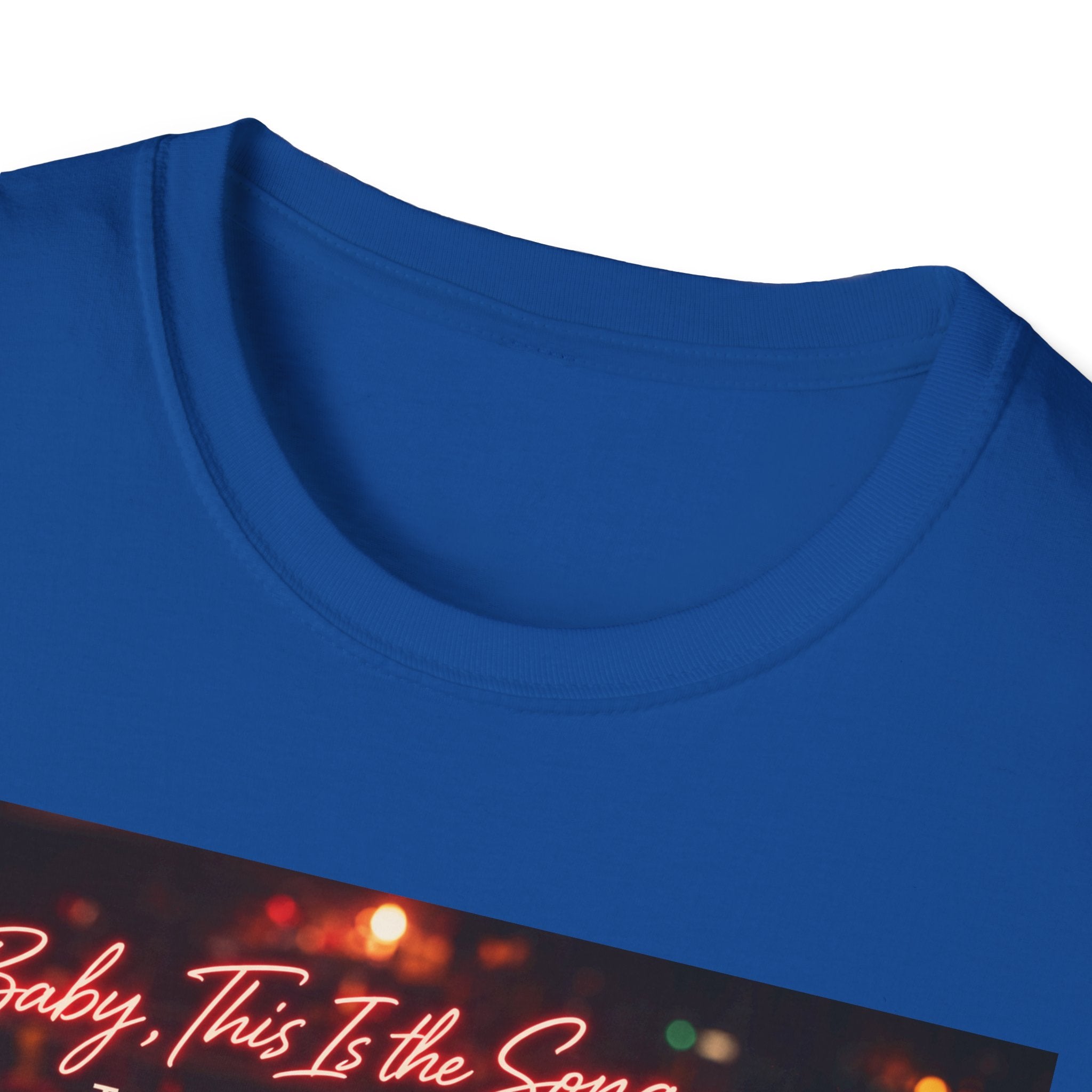 T‑Shirt — 'Baby, It's The Song That Counts'  Crownless and Full Throttle Album Cover Artwork Retro Candlelit Music Graphic Tee
