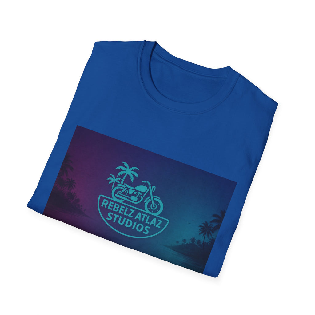 Rebel Ataz Studios Logo T-Shirt — Tropical Palm Graphic Tee