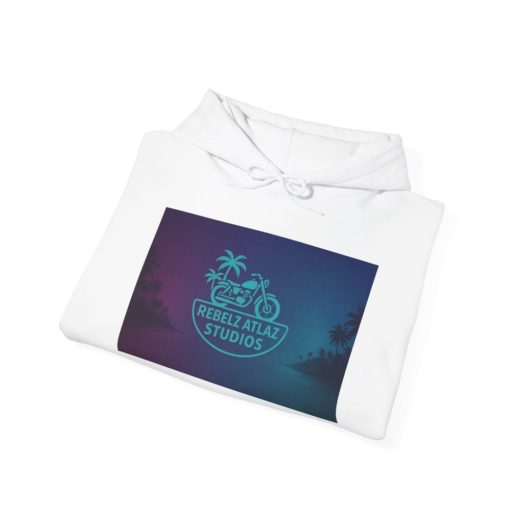 Rebel Atlas Studios Tropical Logo Hoodie Song Cover Art From The Caribbean Calavera Album