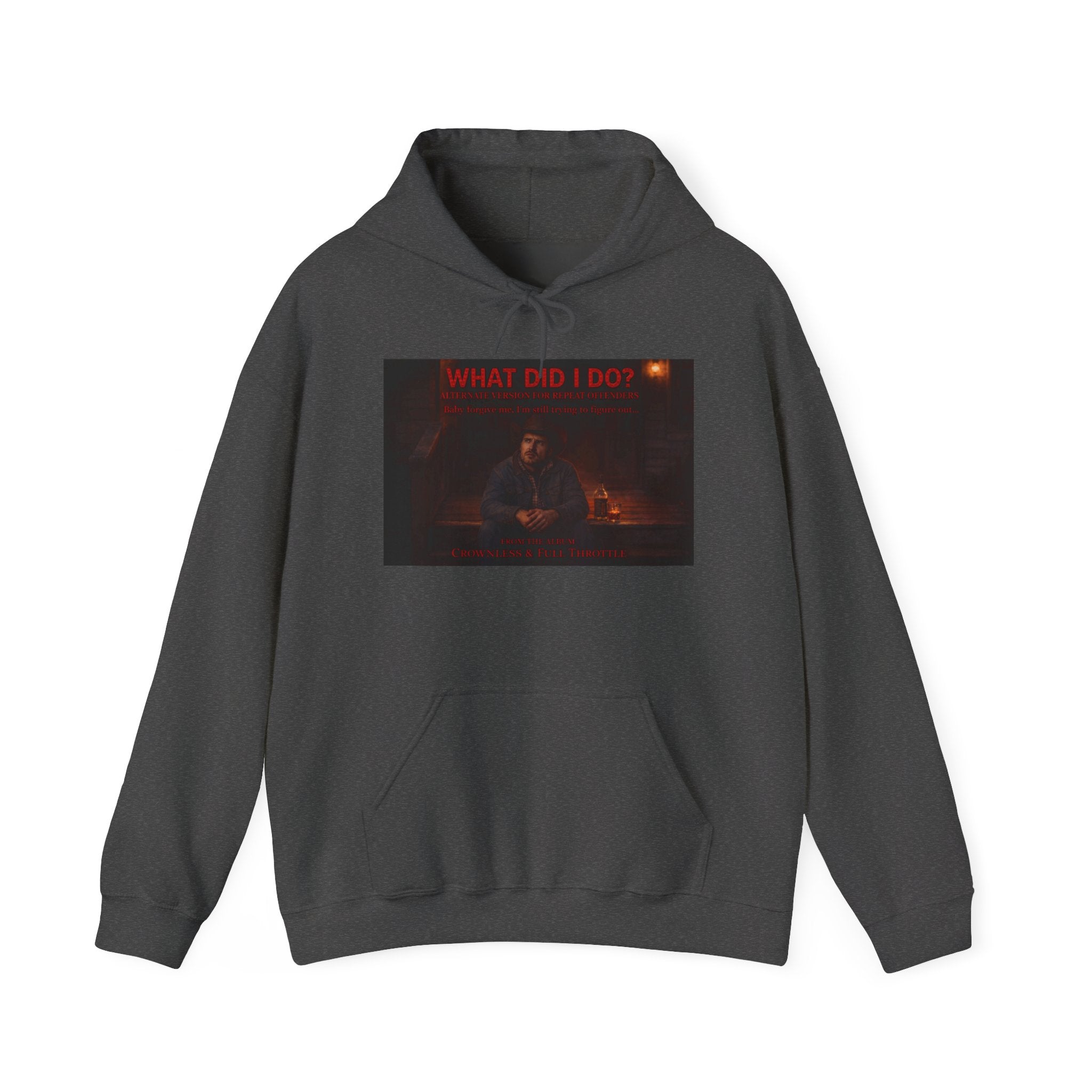 What Did I Do? Hoodie — Dark Aesthetic Graphic Pullover