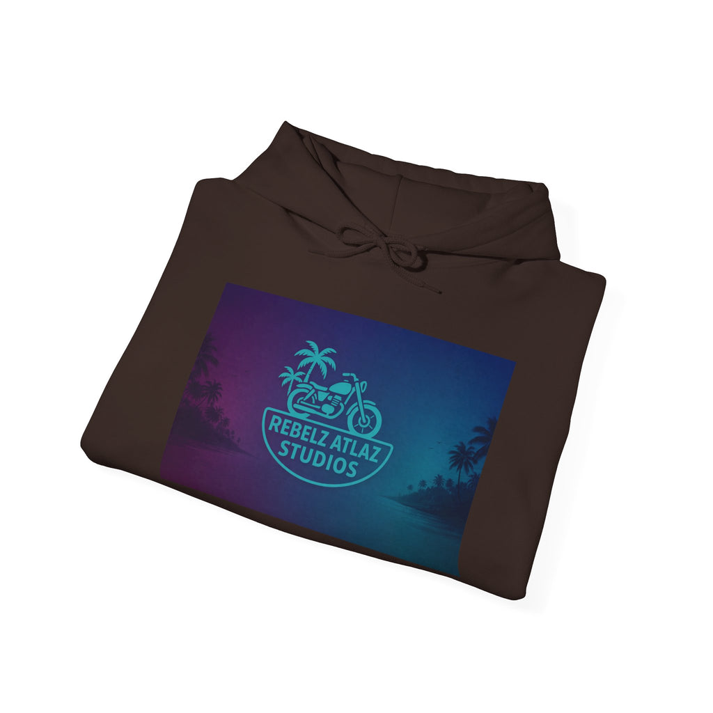 Rebel Atlas Studios Tropical Logo Hoodie Song Cover Art From The Caribbean Calavera Album