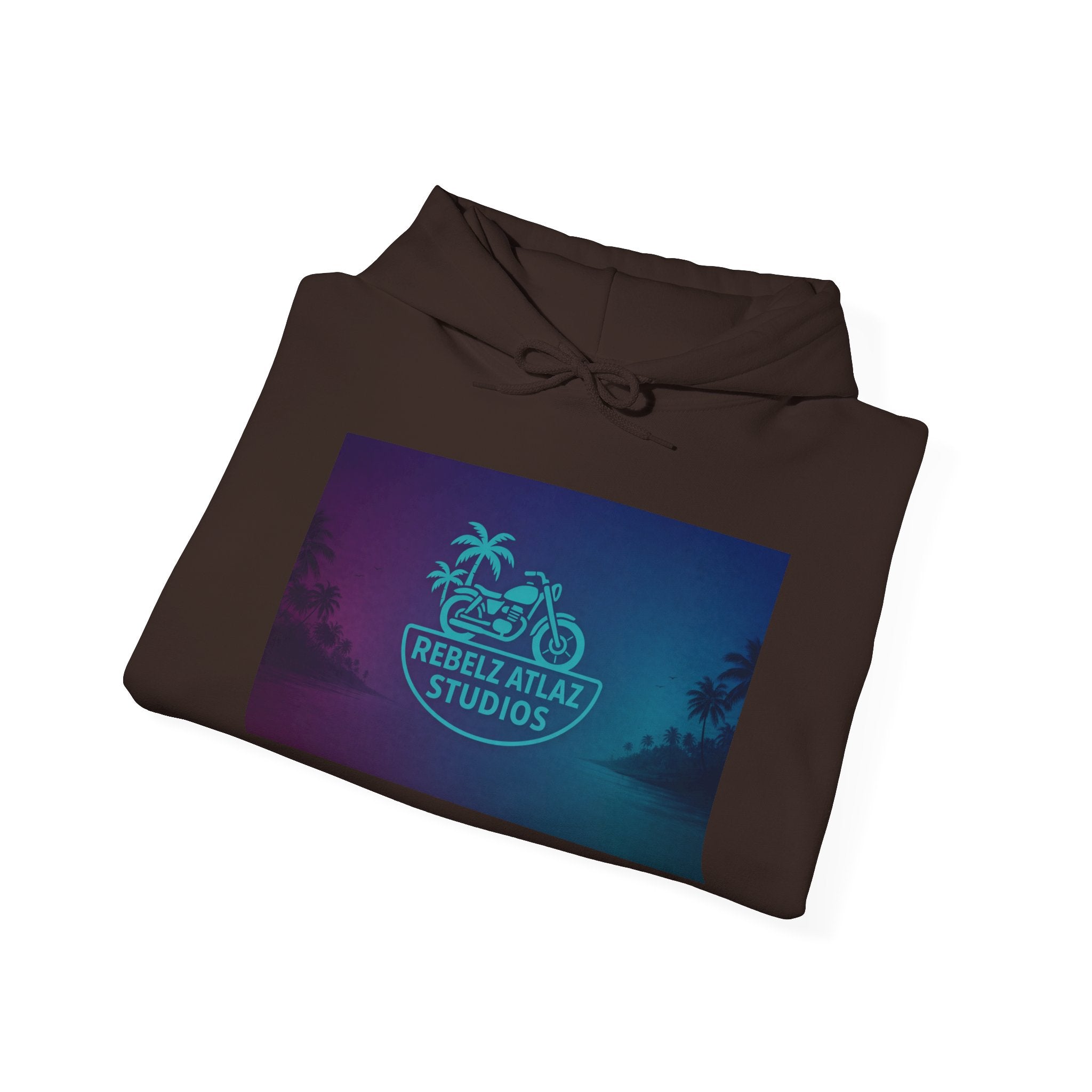 Rebel Atlas Studios Tropical Logo Hoodie Song Cover Art From The Caribbean Calavera Album