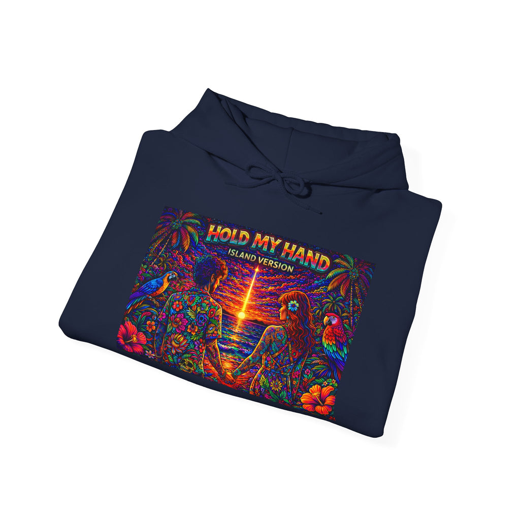 Hold My Hand Like You Used to Island Version Song Cover From Caribbean Calavera Album  Retro Rave Graphic Sweatshirt