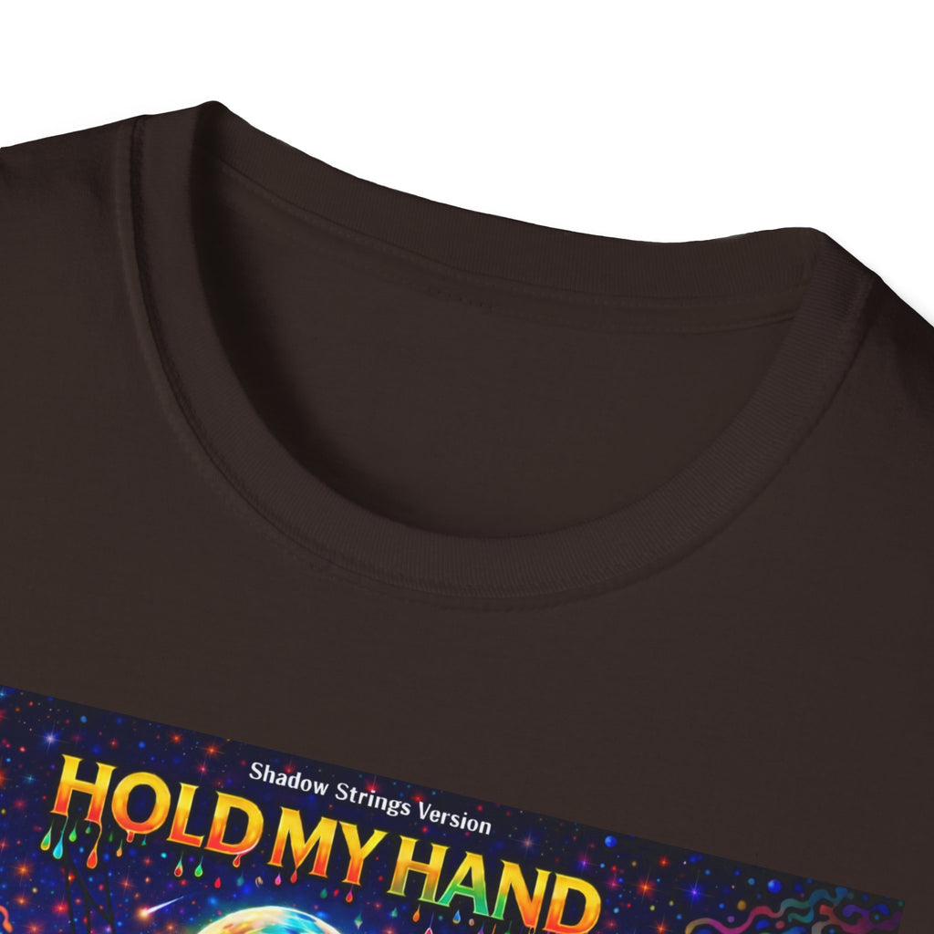 Hold My Hand Graphic T-Shirt  Song Cover Art From The Caribbean Calavera Album — Cosmic Couple Silhouette Tee