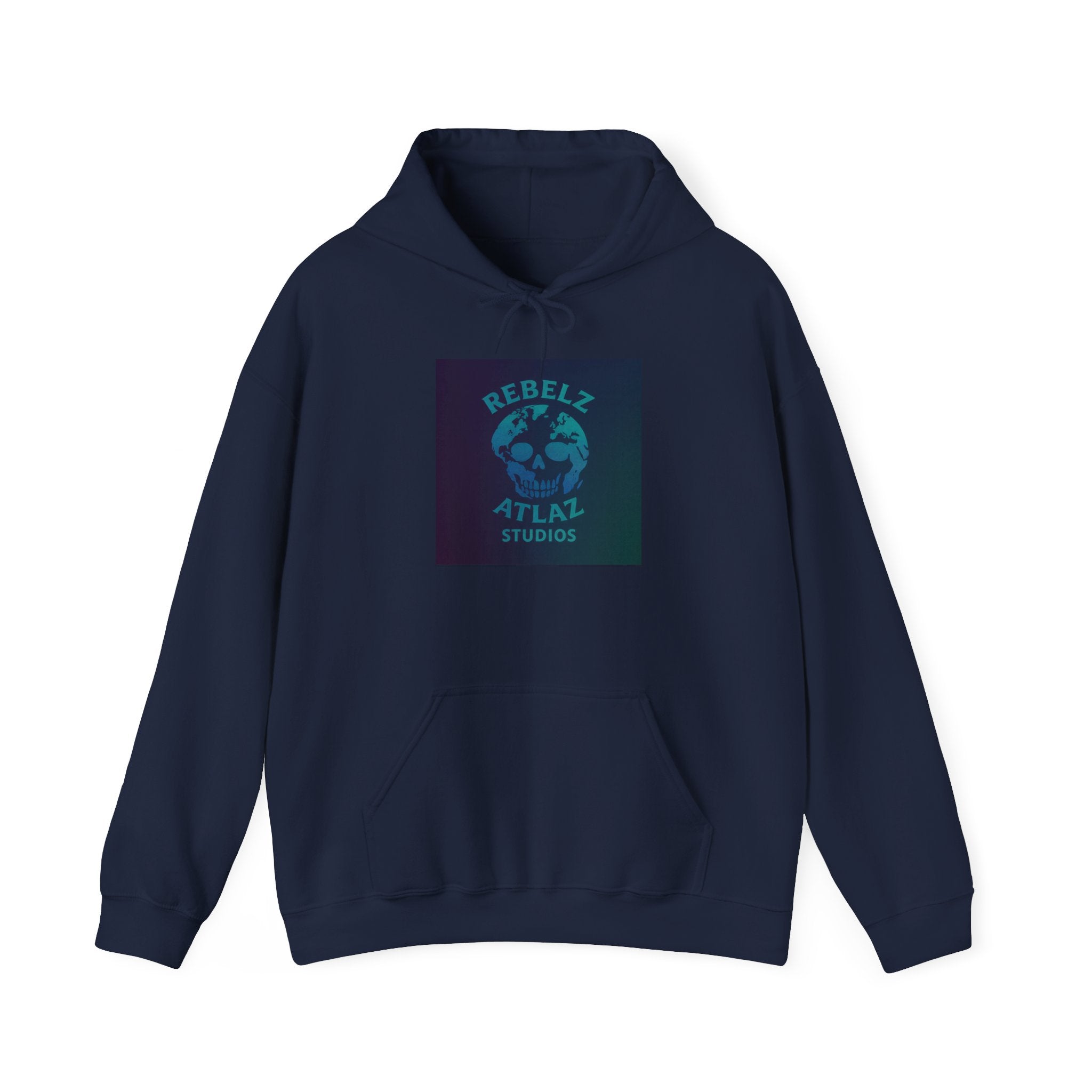Rebelz Atlaz Studios Globe Hoodie – Vintage Earth Logo Pullover
