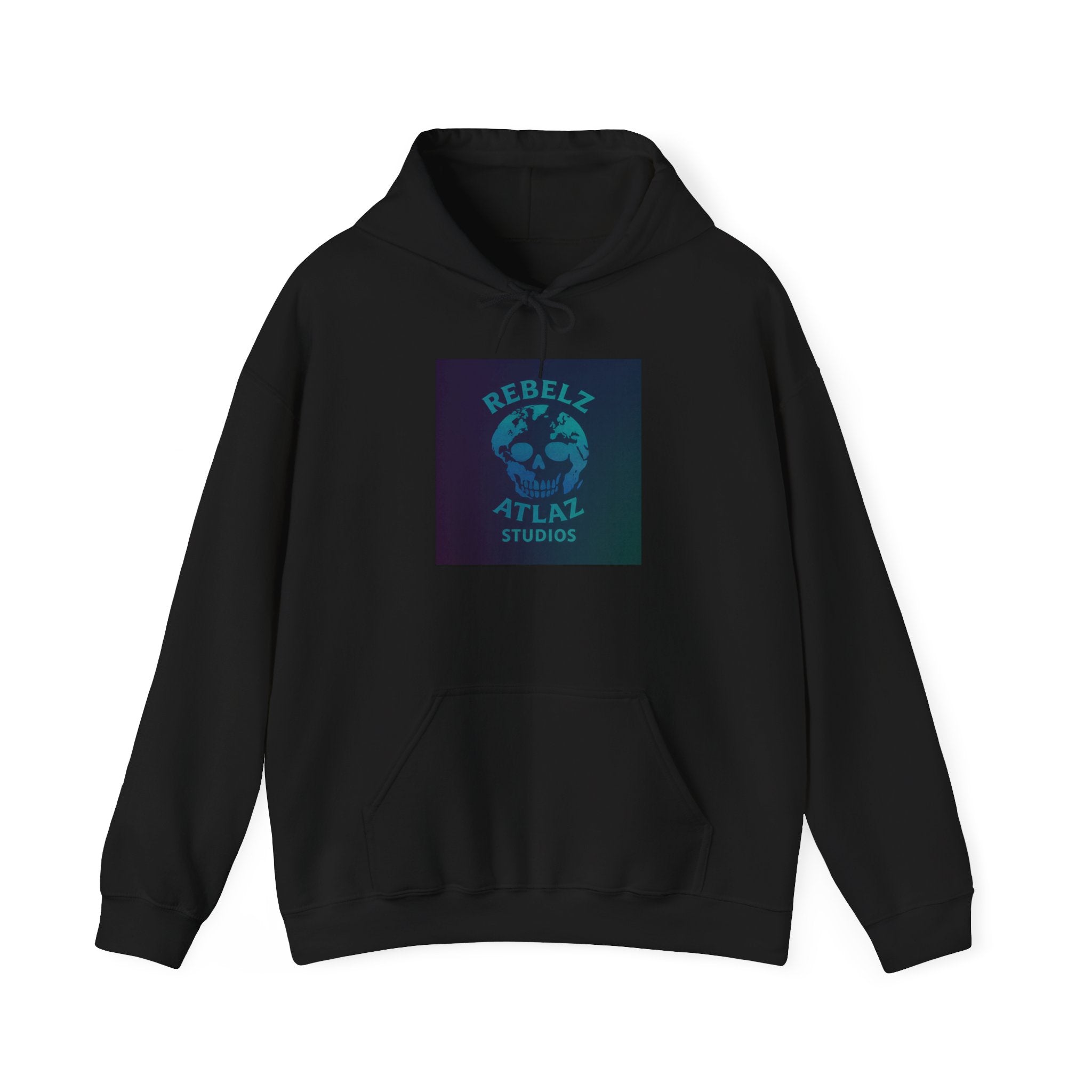 Rebelz Atlaz Studios Globe Hoodie – Vintage Earth Logo Pullover
