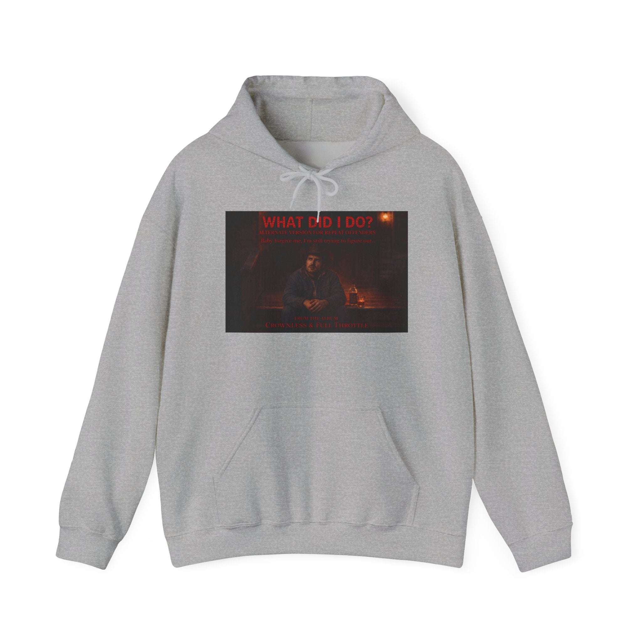 What Did I Do? Hoodie — Dark Aesthetic Graphic Pullover