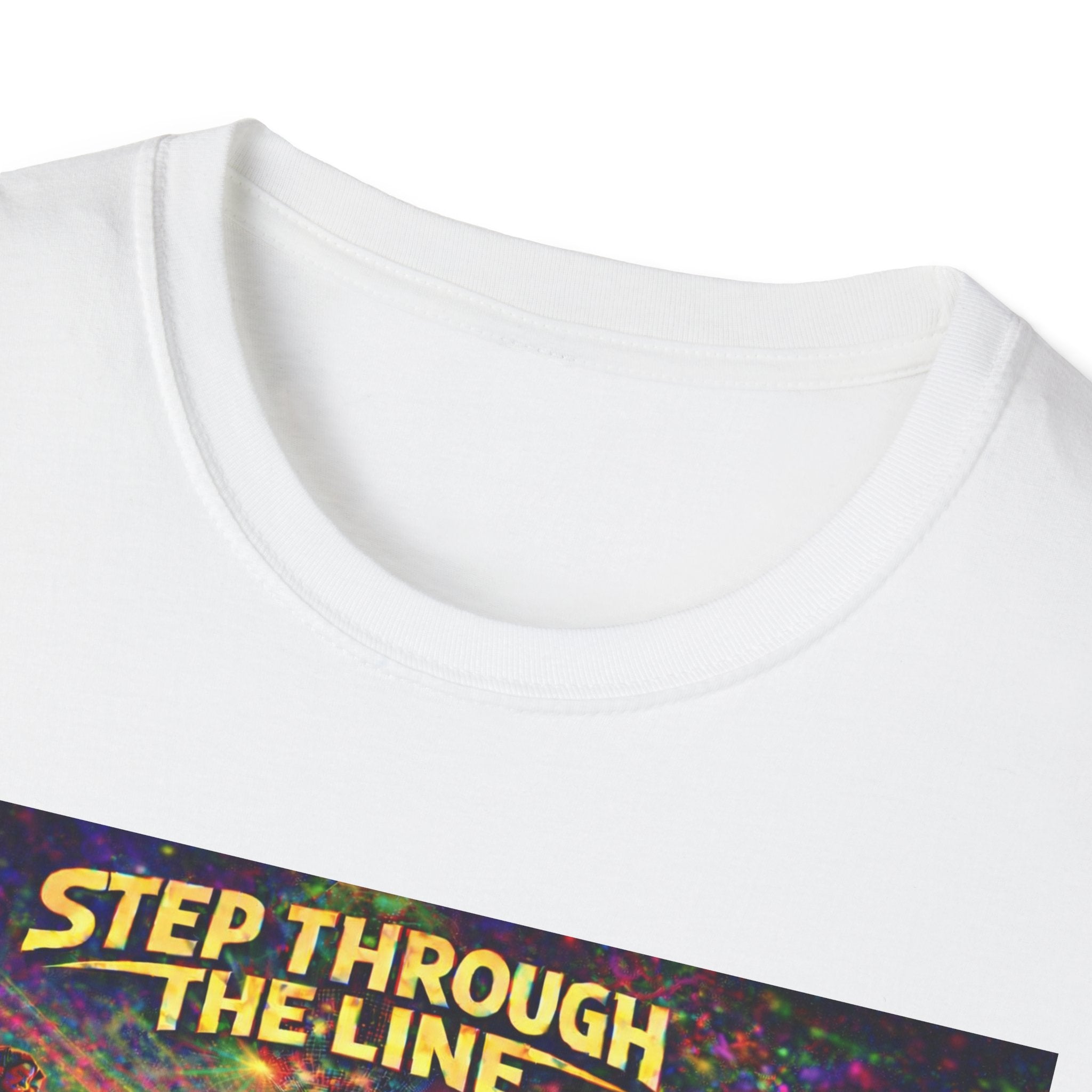 "Step Through The Line" Psychedelic Adventure Graphic Tee  Song Cover Art From The Caribbean Calavera Album
