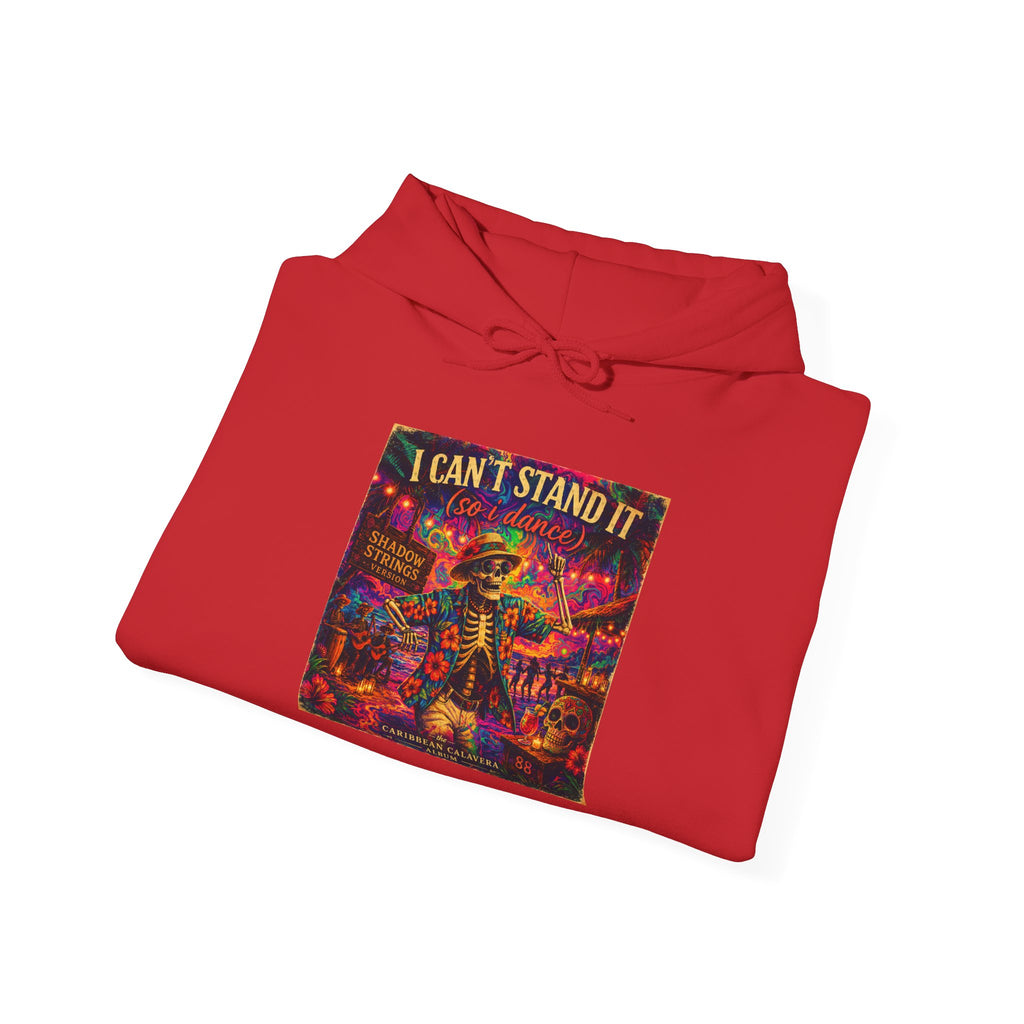 I Can't Stand It Hoodie -  Song Cover Art From The Caribbean Calavera Album  Retro Neon Skatepunk Graphic Pullover