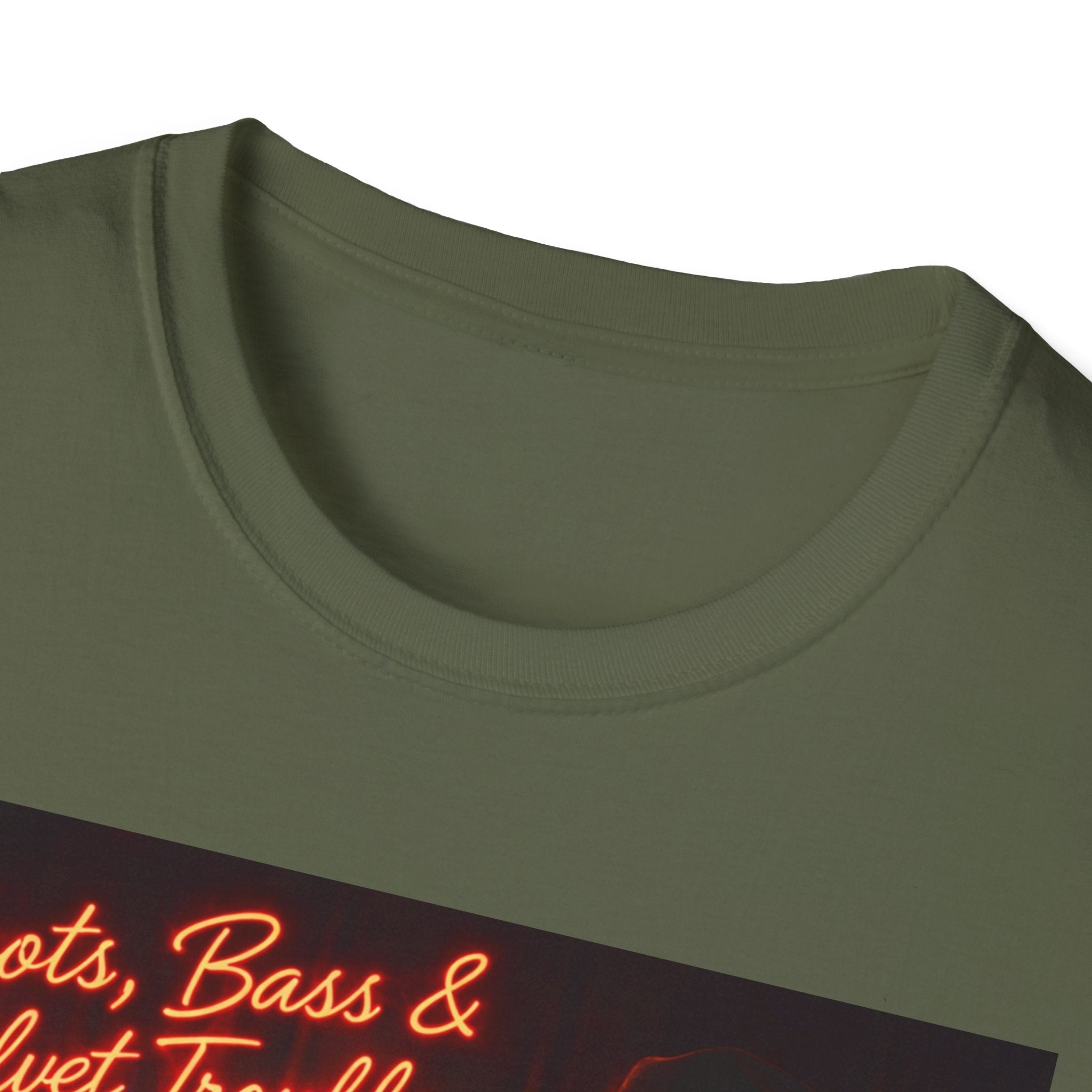 "Boots, Bass & Velvet Trouble" Retro Music Tee Vintage Rock T-Shirt —