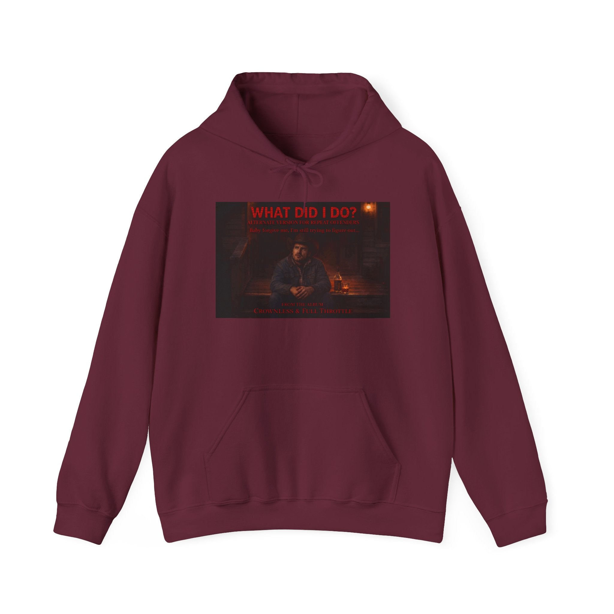 What Did I Do? Hoodie — Dark Aesthetic Graphic Pullover