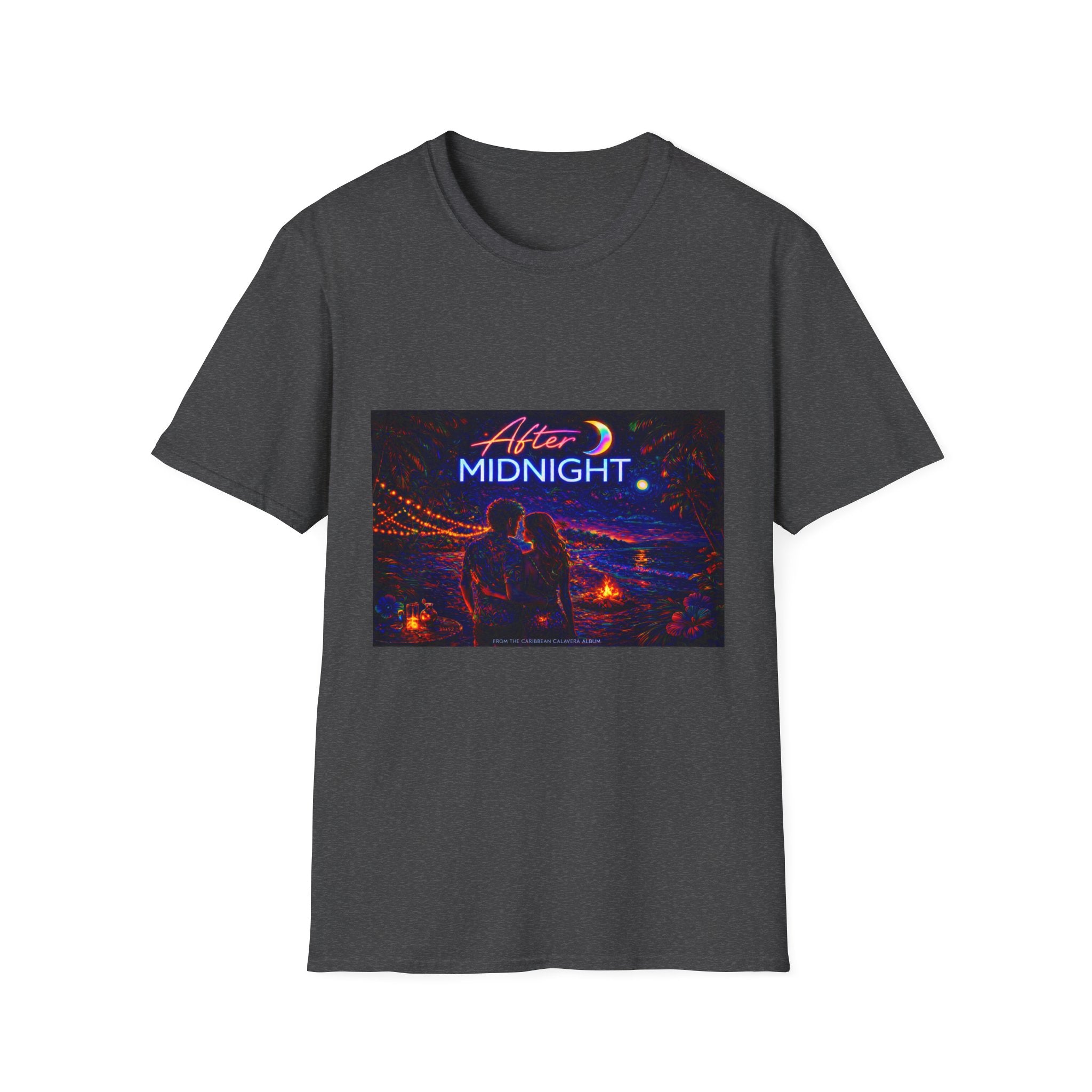 After Midnight Song Cover Art From The Caribbean Calavera Album Hoodie Graphic T-Shirt — Neon City Nightscape Tee