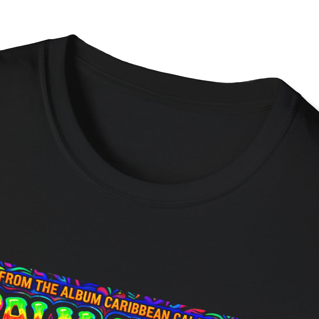 Palm Trees & Kisses Song Cover Art From The Caribbean Calavera Album  Tropical Graphic T-Shirt — Retro Sunset Beach Vibes