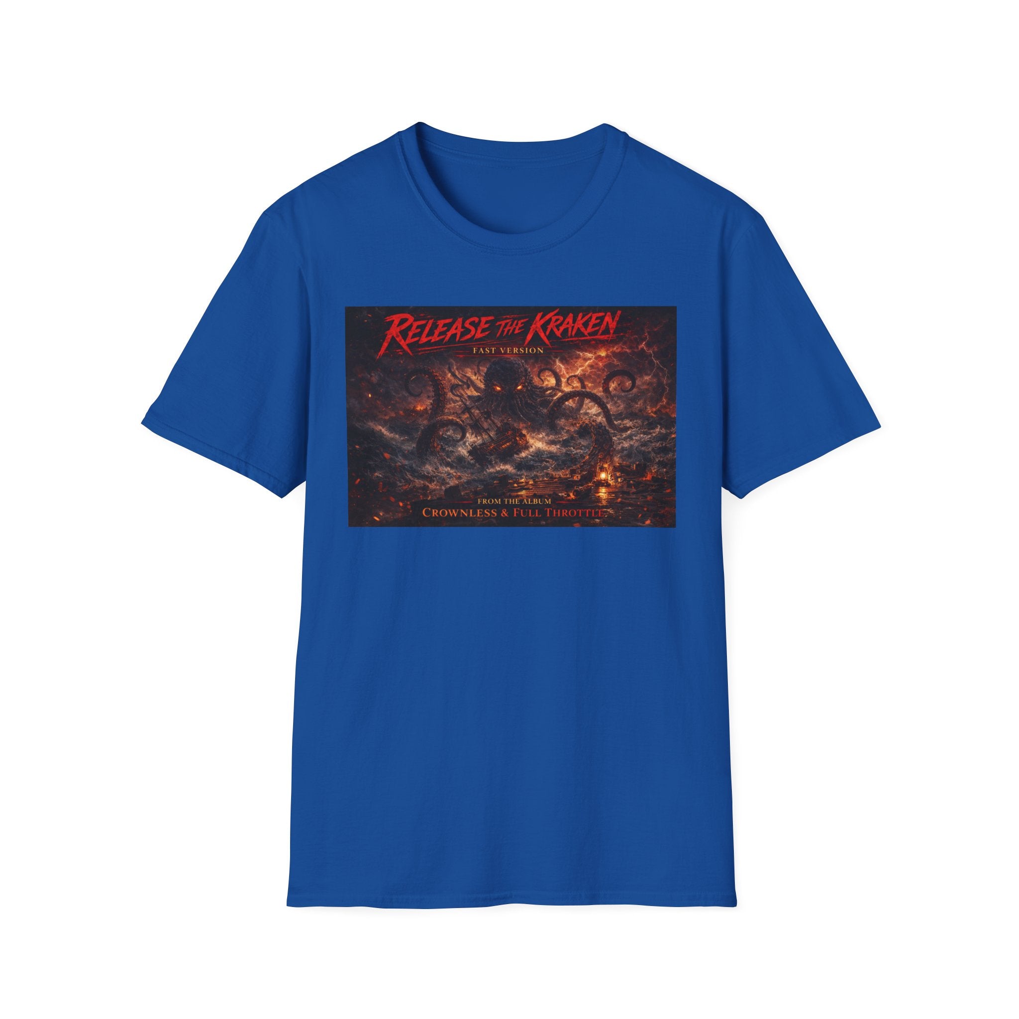 T-Shirt — 'Release the Kraken' Retro Nautical Kraken Graphic Tee