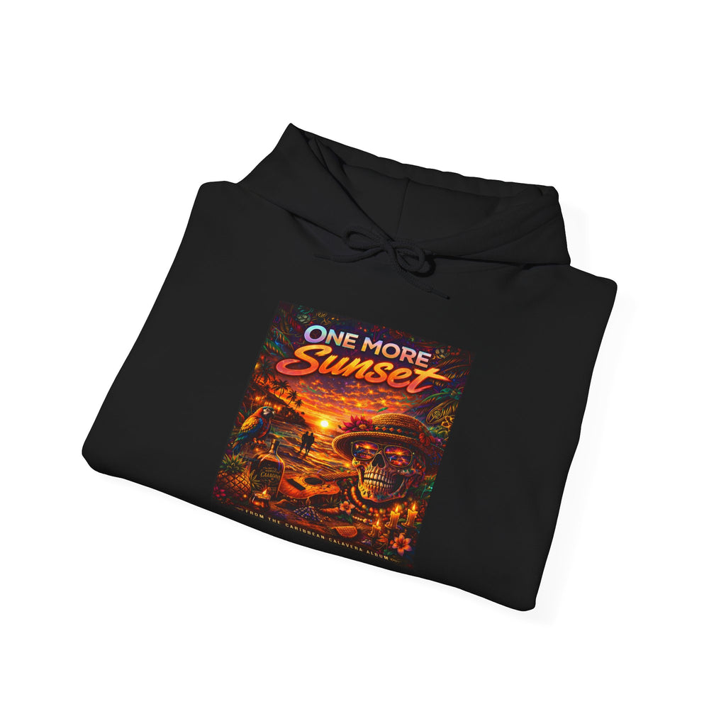 "One More Sunset"  Song Cover Art From The Caribbean Calavera Album Skateboard Vintage Graphic Pullover Sunset Skate Hoodie —