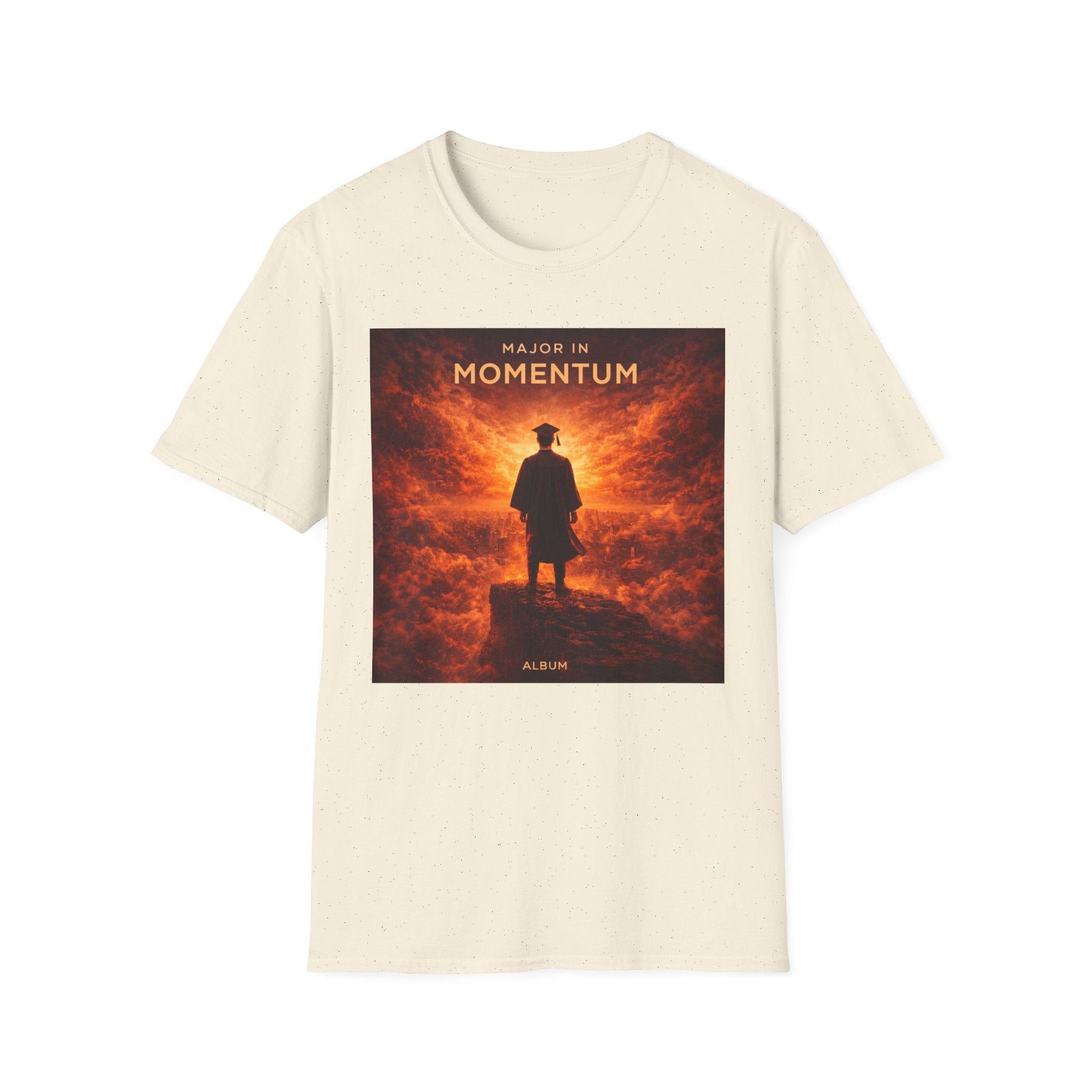 T‑Shirt – "Major in Momentum" Album Art Tee (Silhouette & Fiery Sky)