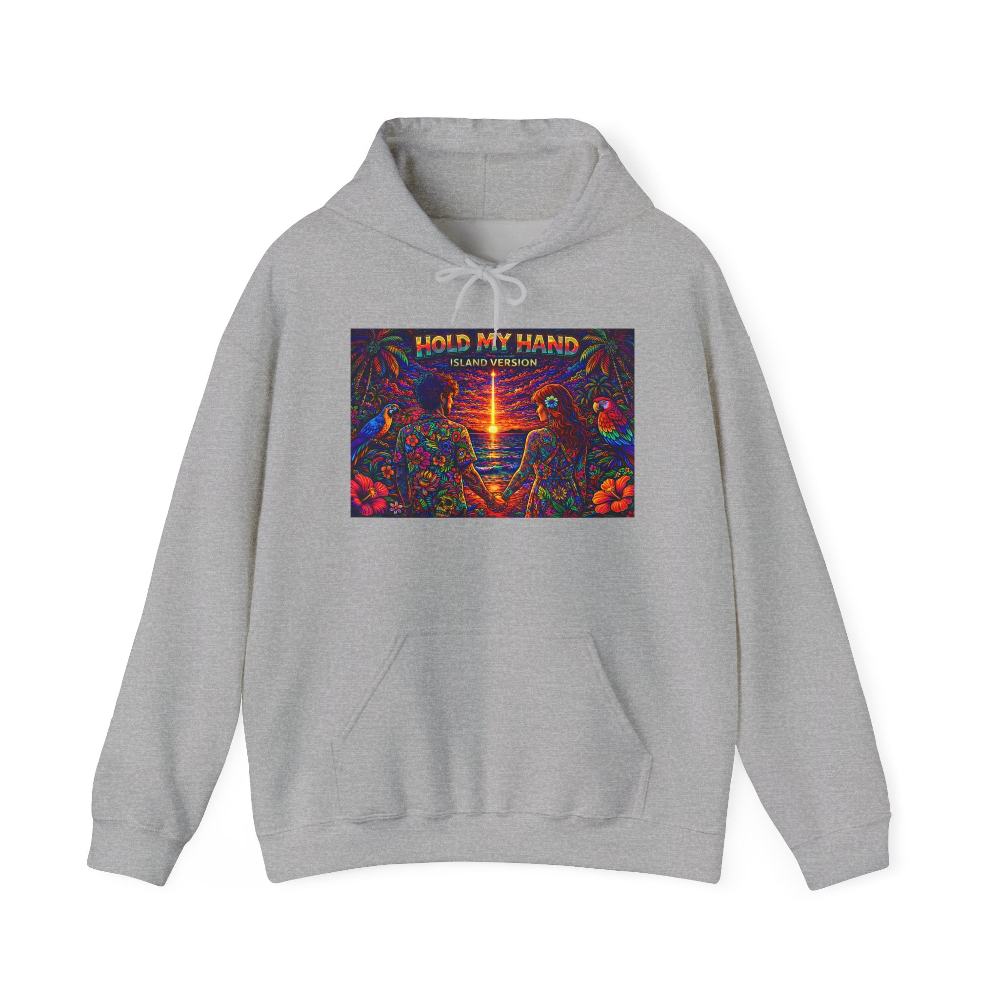 Hold My Hand Like You Used to Island Version Song Cover From Caribbean Calavera Album  Retro Rave Graphic Sweatshirt