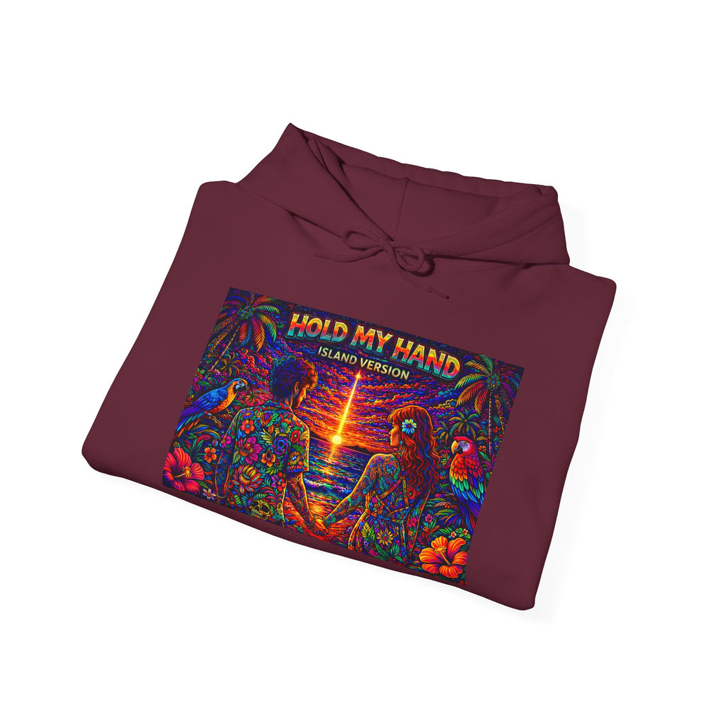 Hold My Hand Like You Used to Island Version Song Cover From Caribbean Calavera Album  Retro Rave Graphic Sweatshirt