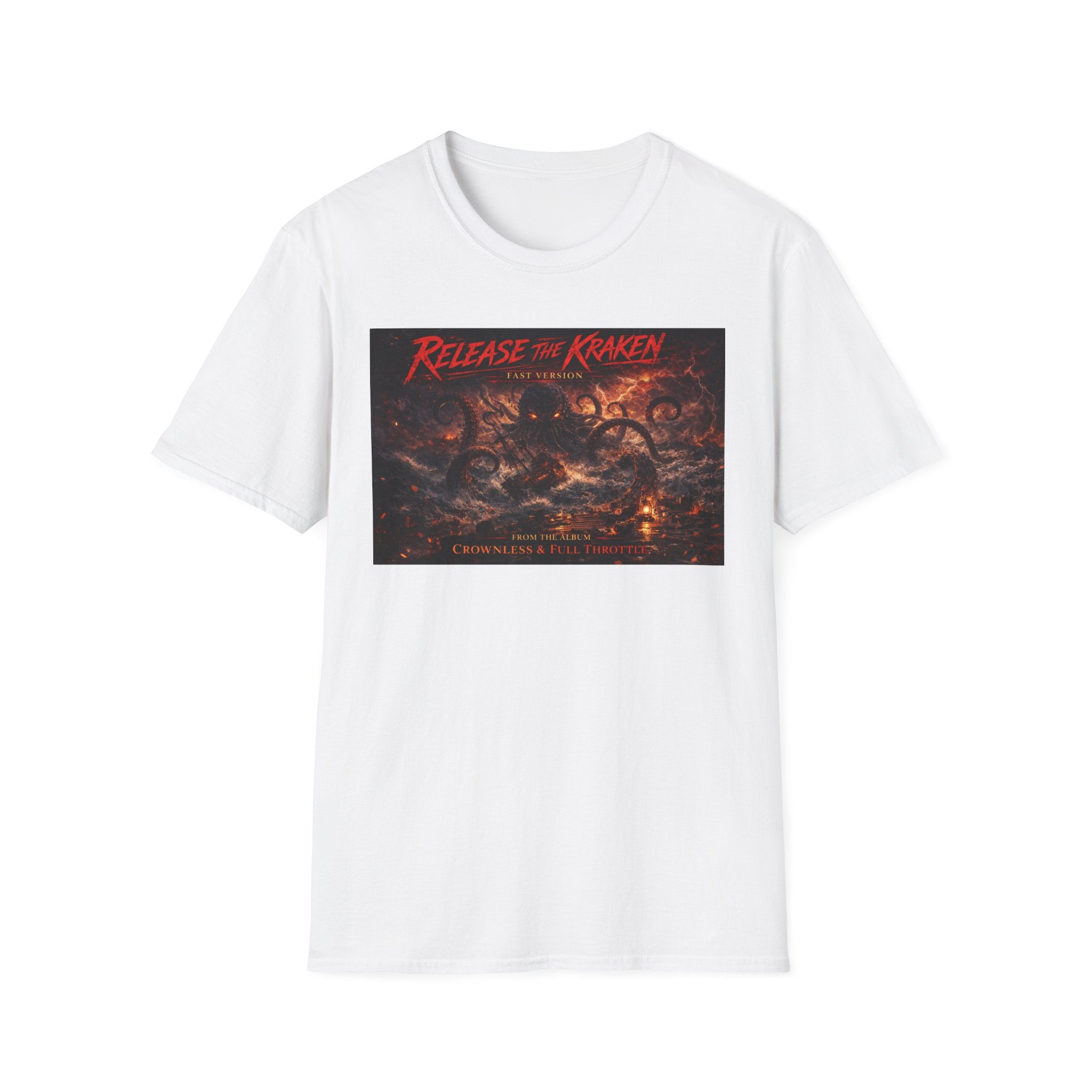 T-Shirt — 'Release the Kraken' Retro Nautical Kraken Graphic Tee