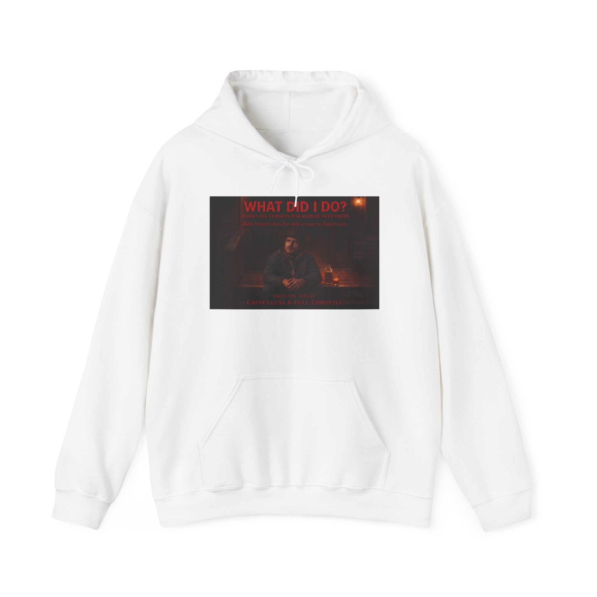 What Did I Do? Hoodie — Dark Aesthetic Graphic Pullover