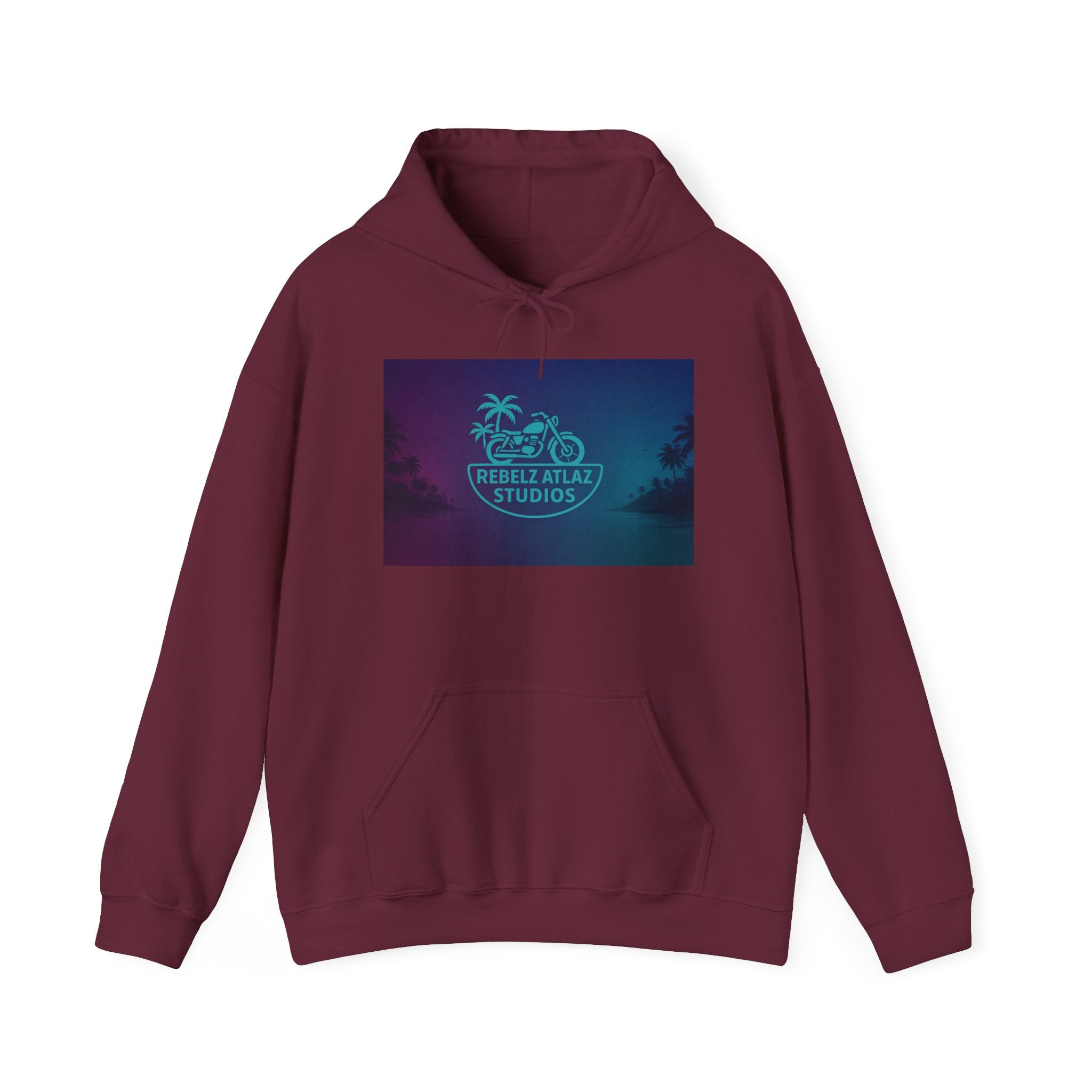 Rebel Atlas Studios Tropical Logo Hoodie Song Cover Art From The Caribbean Calavera Album