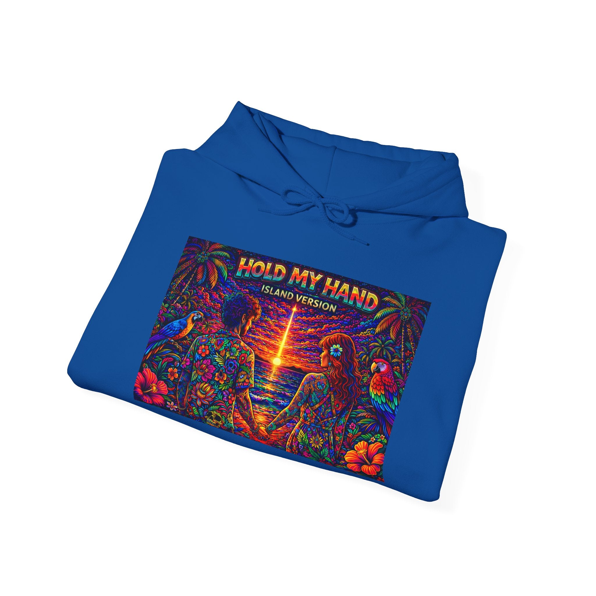 Hold My Hand Like You Used to Island Version Song Cover From Caribbean Calavera Album  Retro Rave Graphic Sweatshirt
