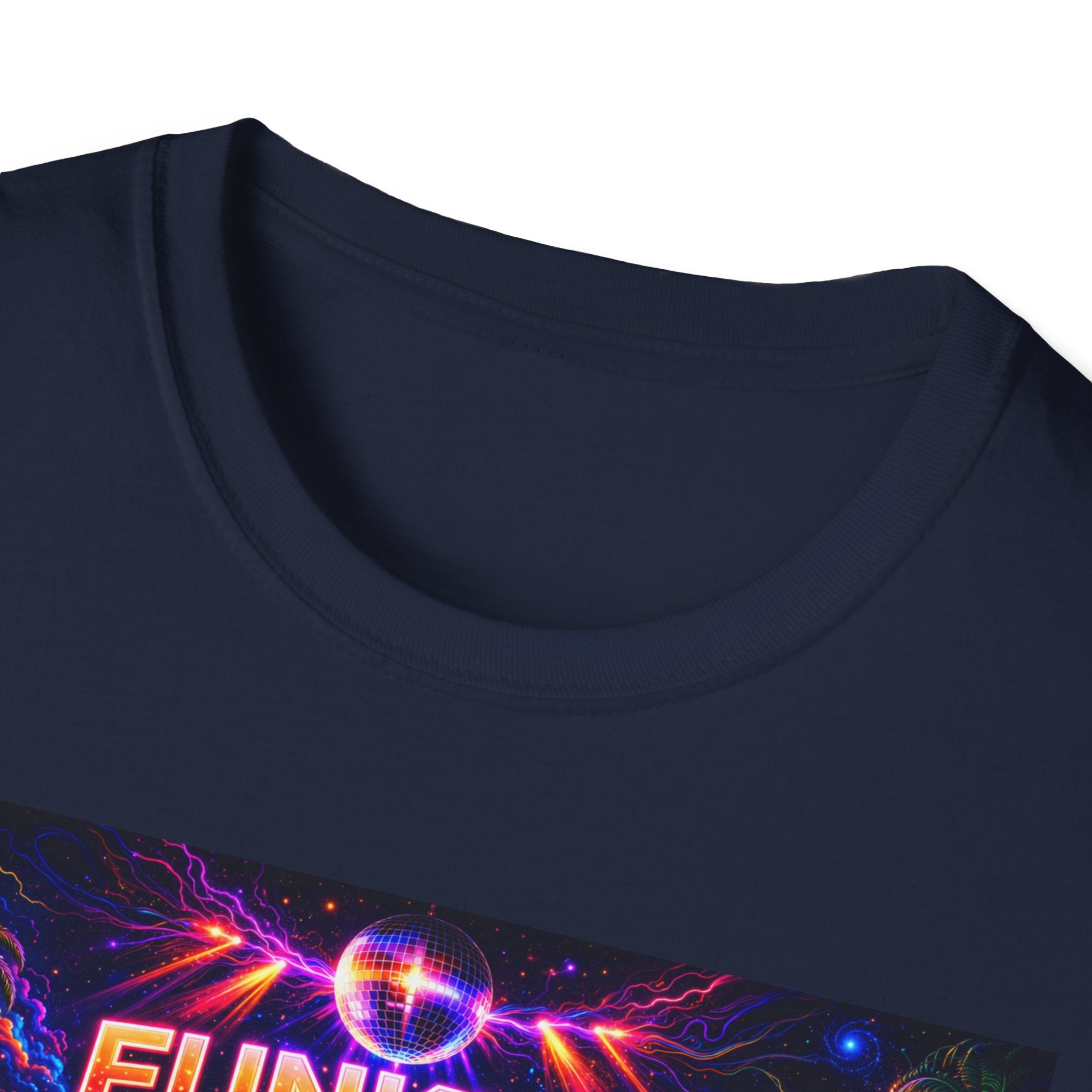 Funkify   Song Cover Art From The Caribbean Calavera Album  Neon City T-Shirt – Retro Synthwave Music Tee