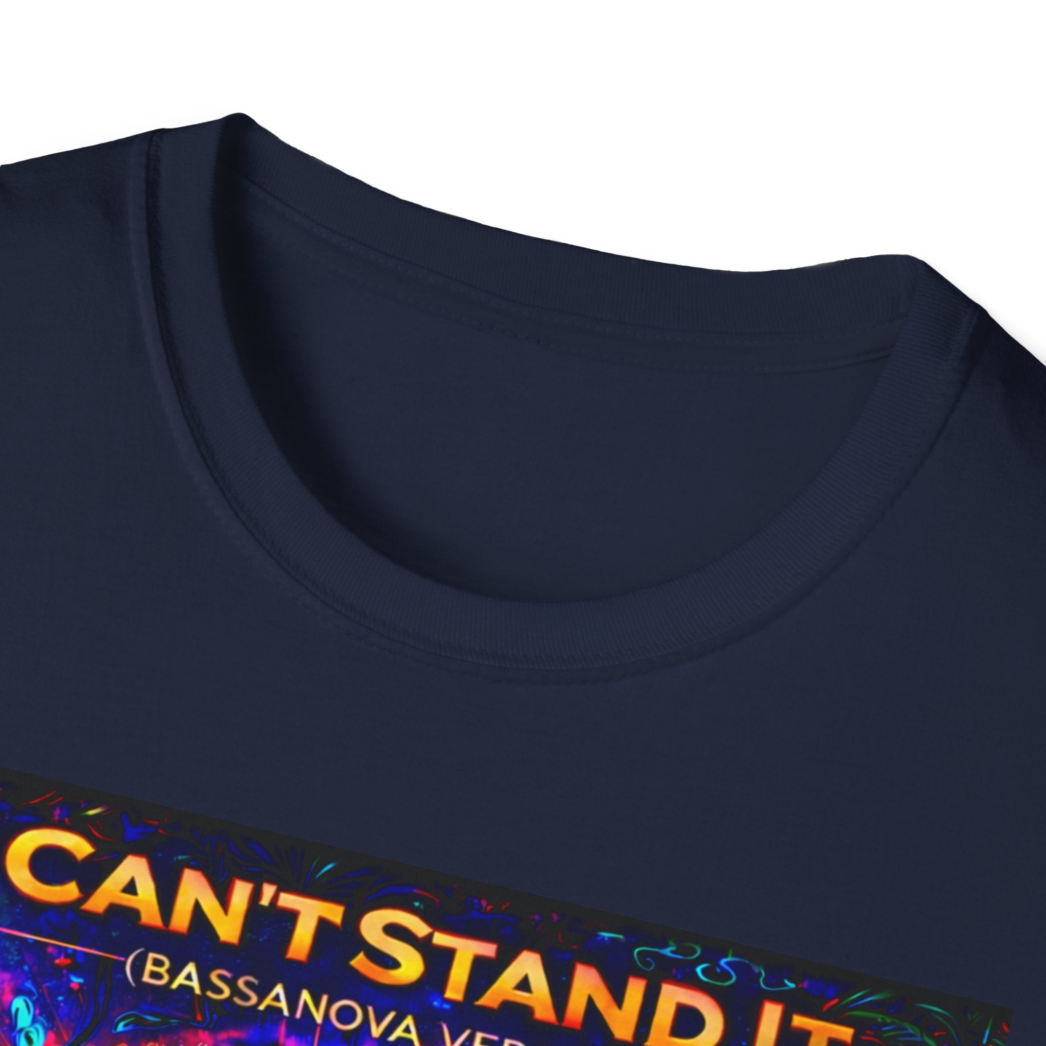 I Can't Stand It Dance T-Shirt   Song Cover Art From The Caribbean Calavera Album — Vibrant Caribbean Disco Sunset Tee