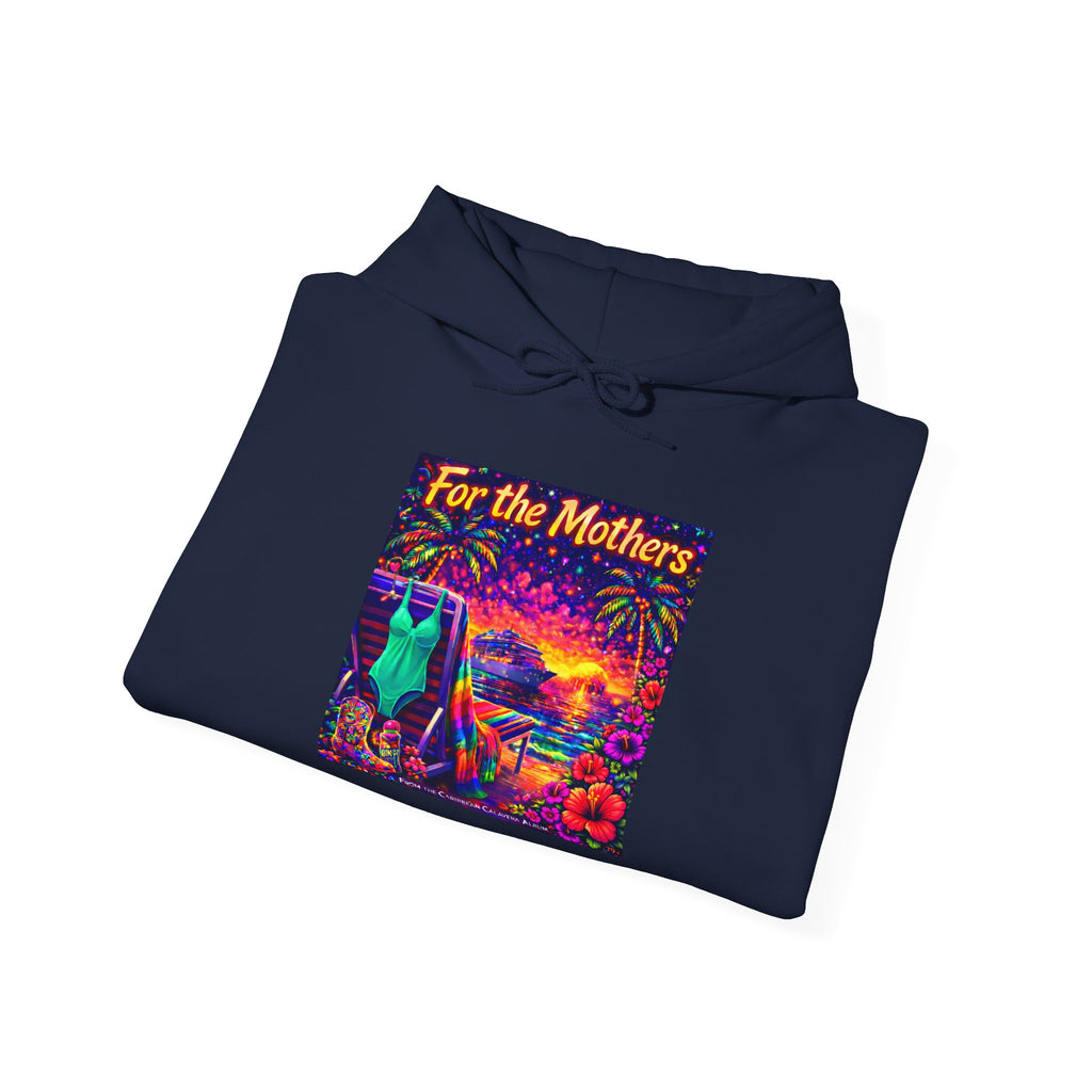 For the Mothers Hoodie —   Song Cover Art From The Caribbean Calavera Album  Psychedelic Moonlit Cat Art Sweatshirt