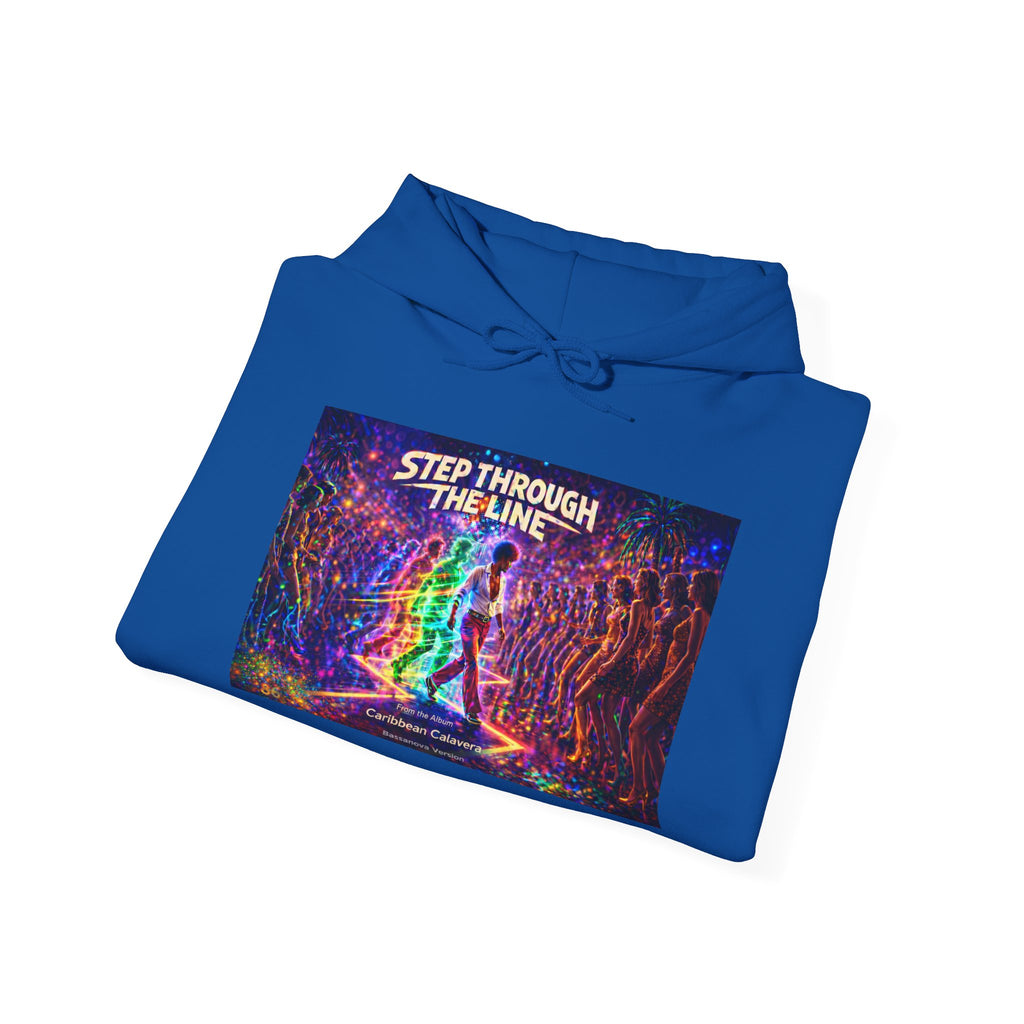 Step Through The Line Hoodie Song Cover Art From The Caribbean Calavera Album — Psychedelic Trippy Graphic Pullover