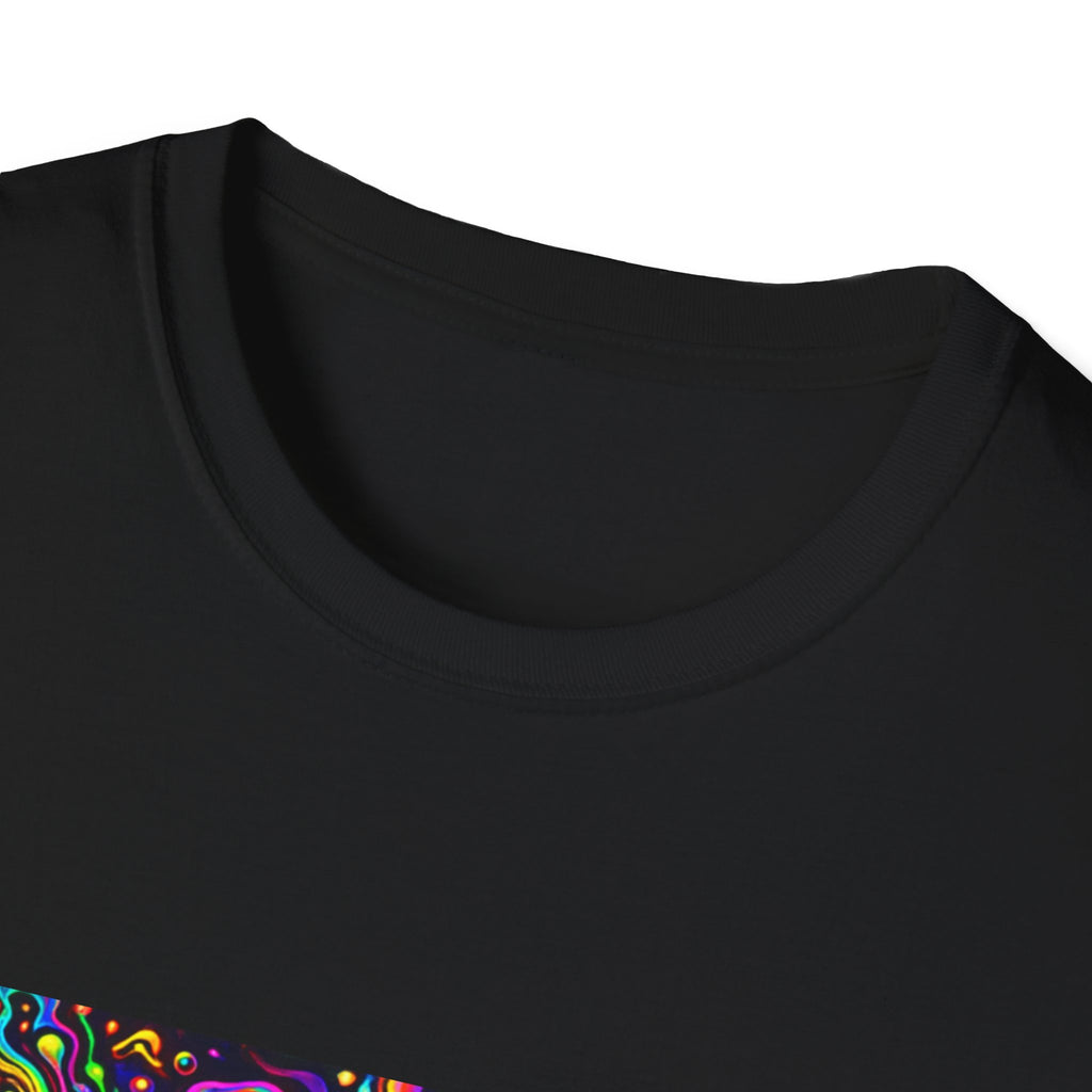 Funkify Graphic T‑Shirt   Song Cover Art From The Caribbean Calavera Album — Psychedelic Neon Music Art Tee