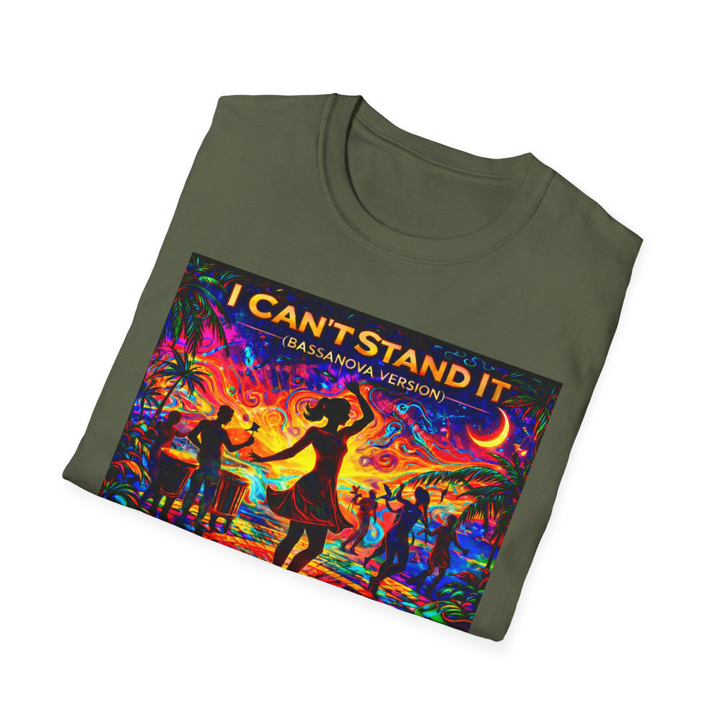 I Can't Stand It Dance Tee Song Cover Art From The Caribbean Calavera Album — Vibrant Caribbean Disco Music T-Shirt