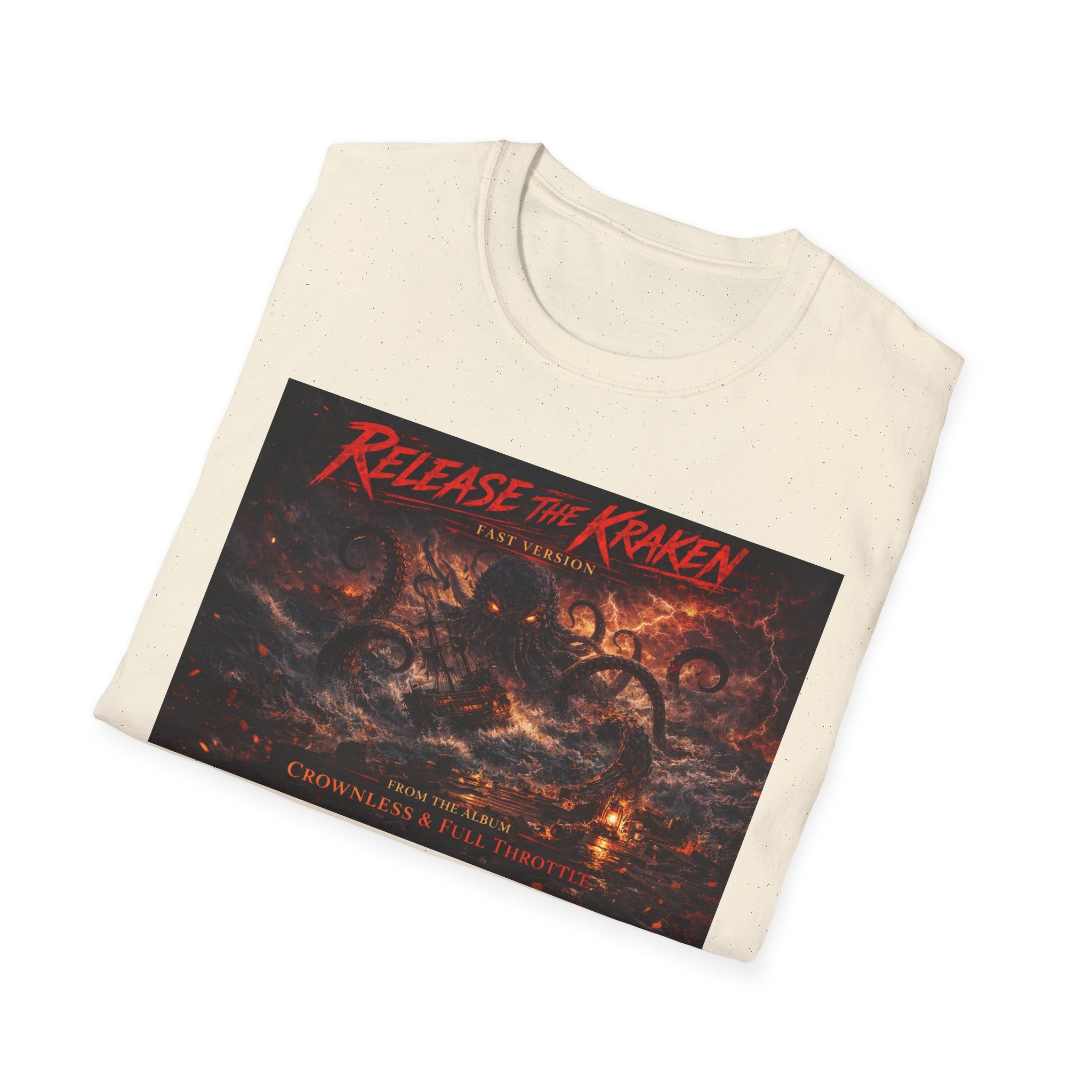 T-Shirt — 'Release the Kraken' Retro Nautical Kraken Graphic Tee
