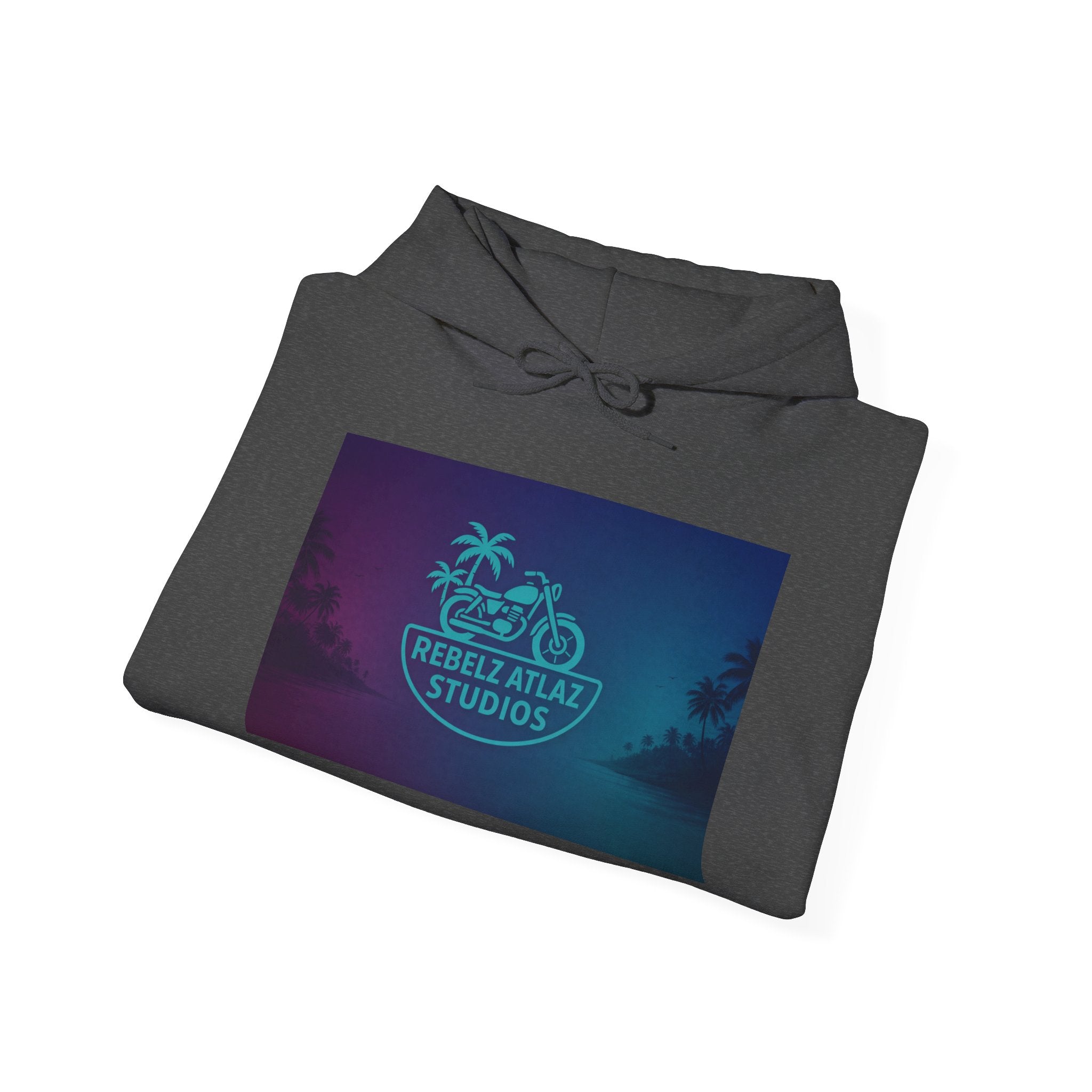 Rebel Atlas Studios Tropical Logo Hoodie Song Cover Art From The Caribbean Calavera Album