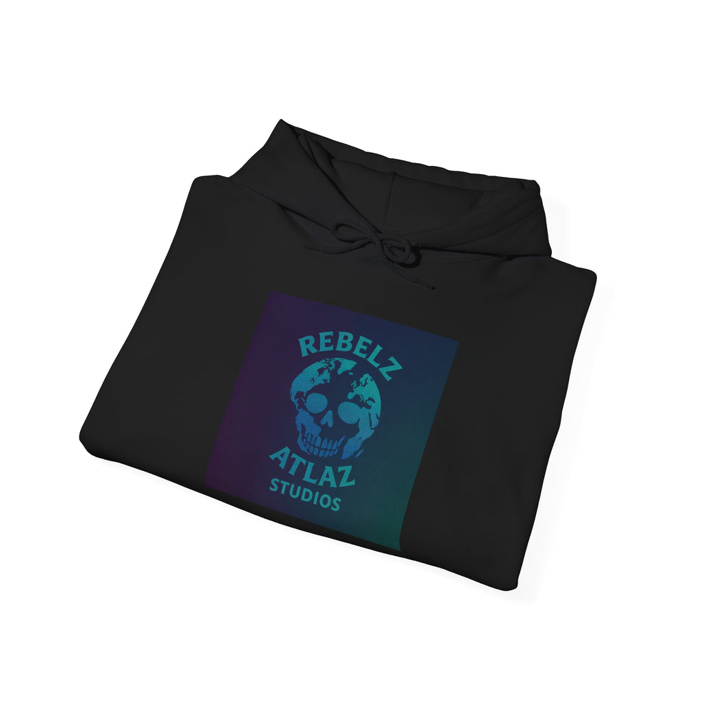 Rebelz Atlaz Studios Globe Hoodie – Vintage Earth Logo Pullover