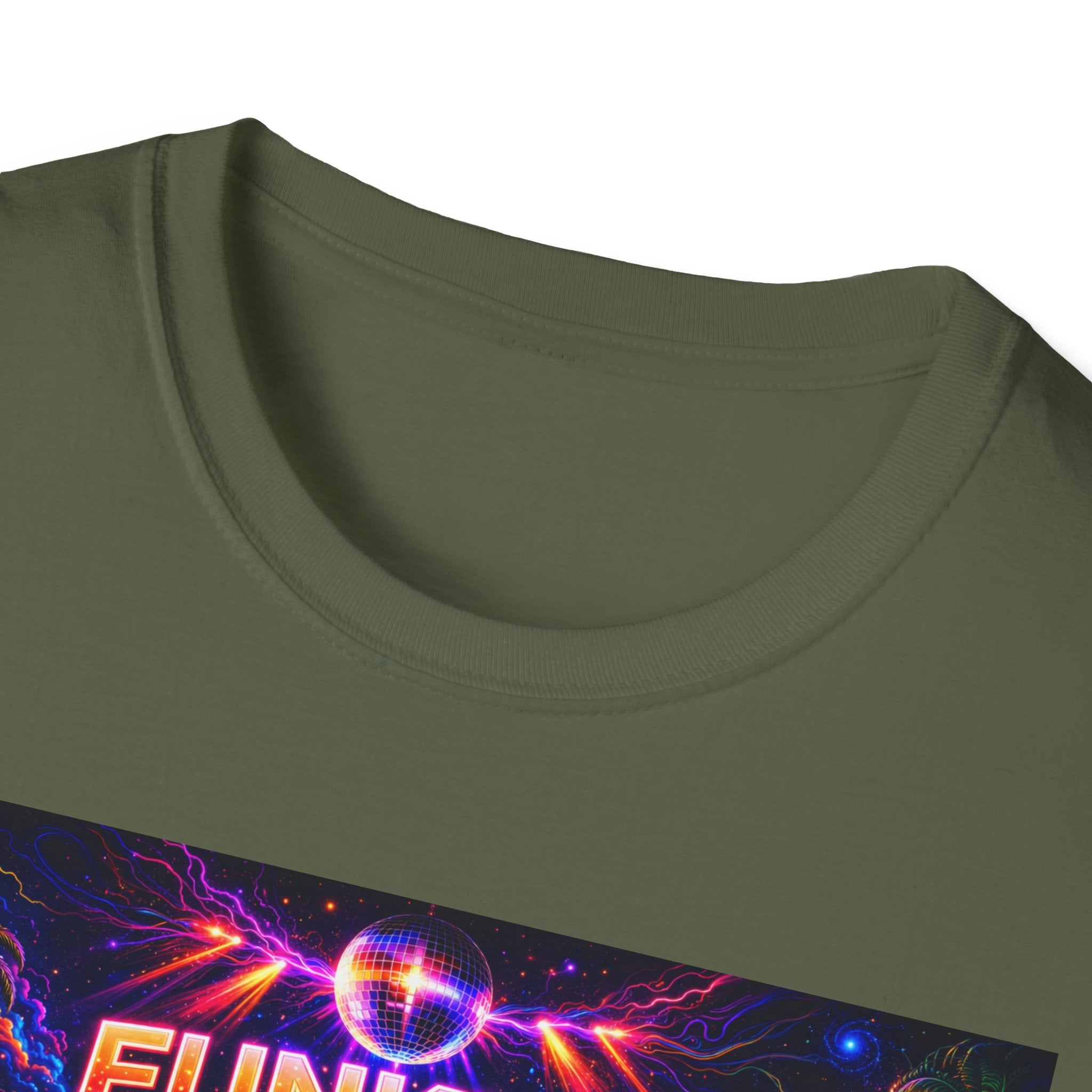 Funkify   Song Cover Art From The Caribbean Calavera Album  Neon City T-Shirt – Retro Synthwave Music Tee