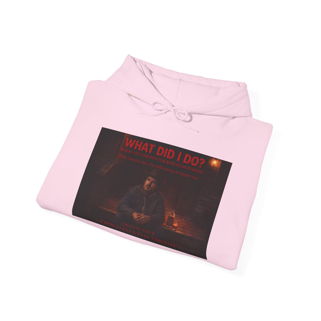 What Did I Do? Hoodie — Dark Aesthetic Graphic Pullover