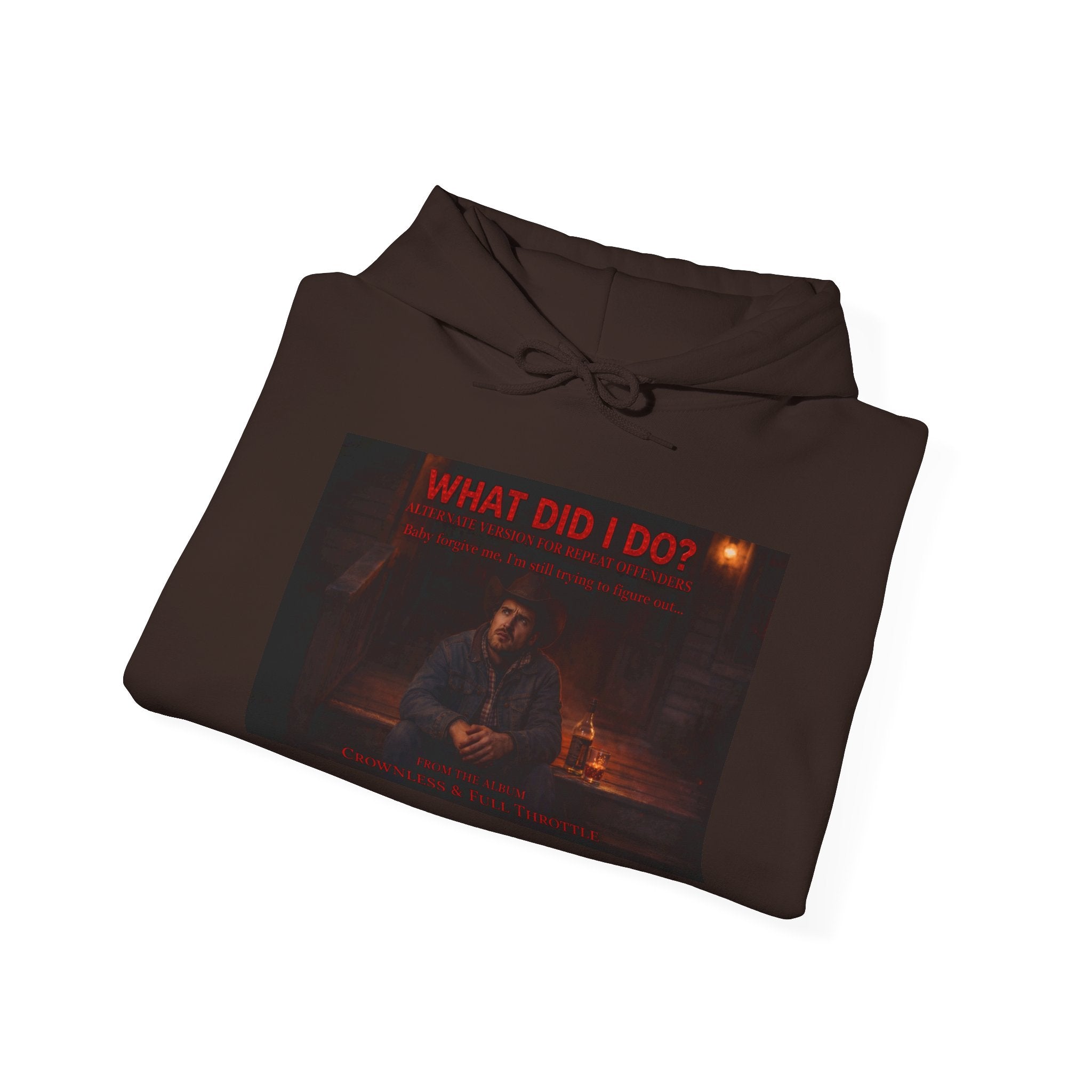 What Did I Do? Hoodie — Dark Aesthetic Graphic Pullover