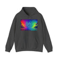 Rebelz Atlaz Studios Tropical Sunset Hoodie — Vibrant Rainbow Beach Graphic