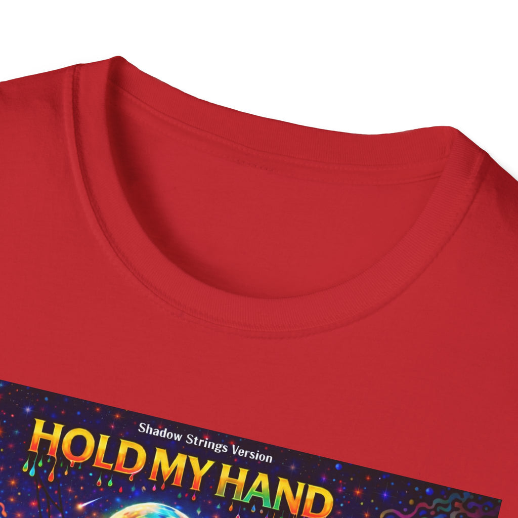 Hold My Hand Graphic T-Shirt  Song Cover Art From The Caribbean Calavera Album — Cosmic Couple Silhouette Tee